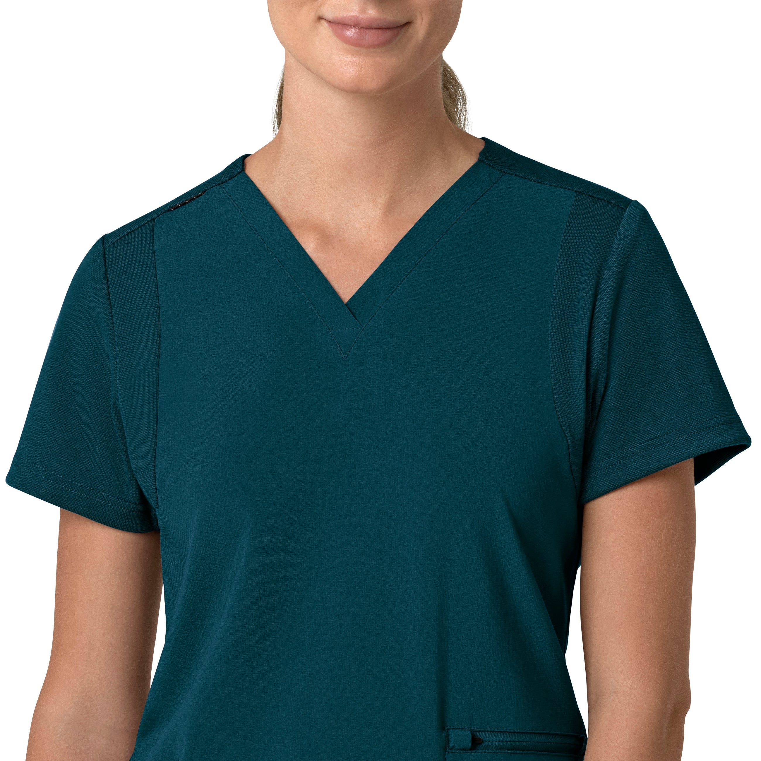 Force Cross-Flex C13210 Flex Panel V-Neck Scrub Top Caribbean