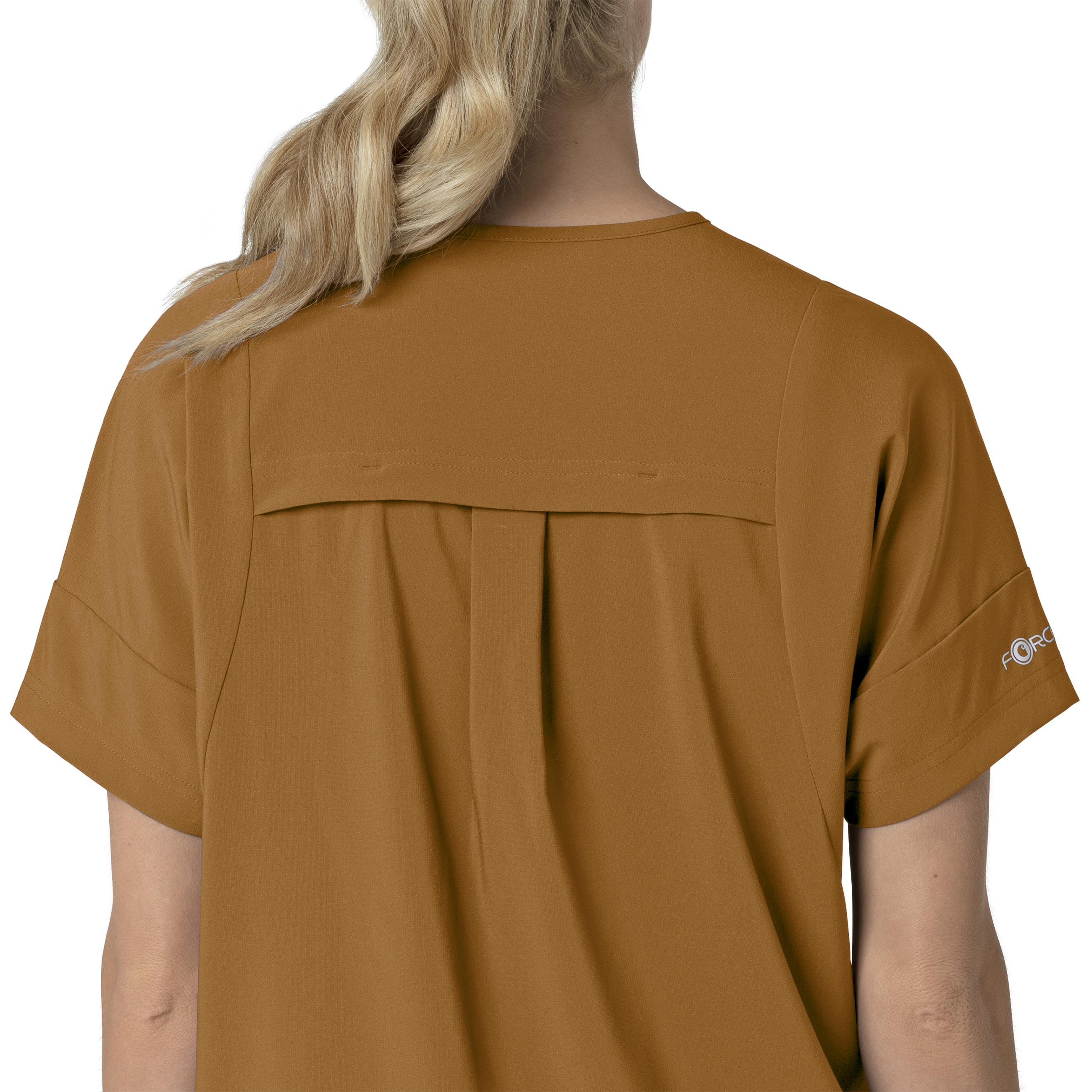 Force Cross-Flex C13110 Oversized V-Neck Scrub Top Fox Brown