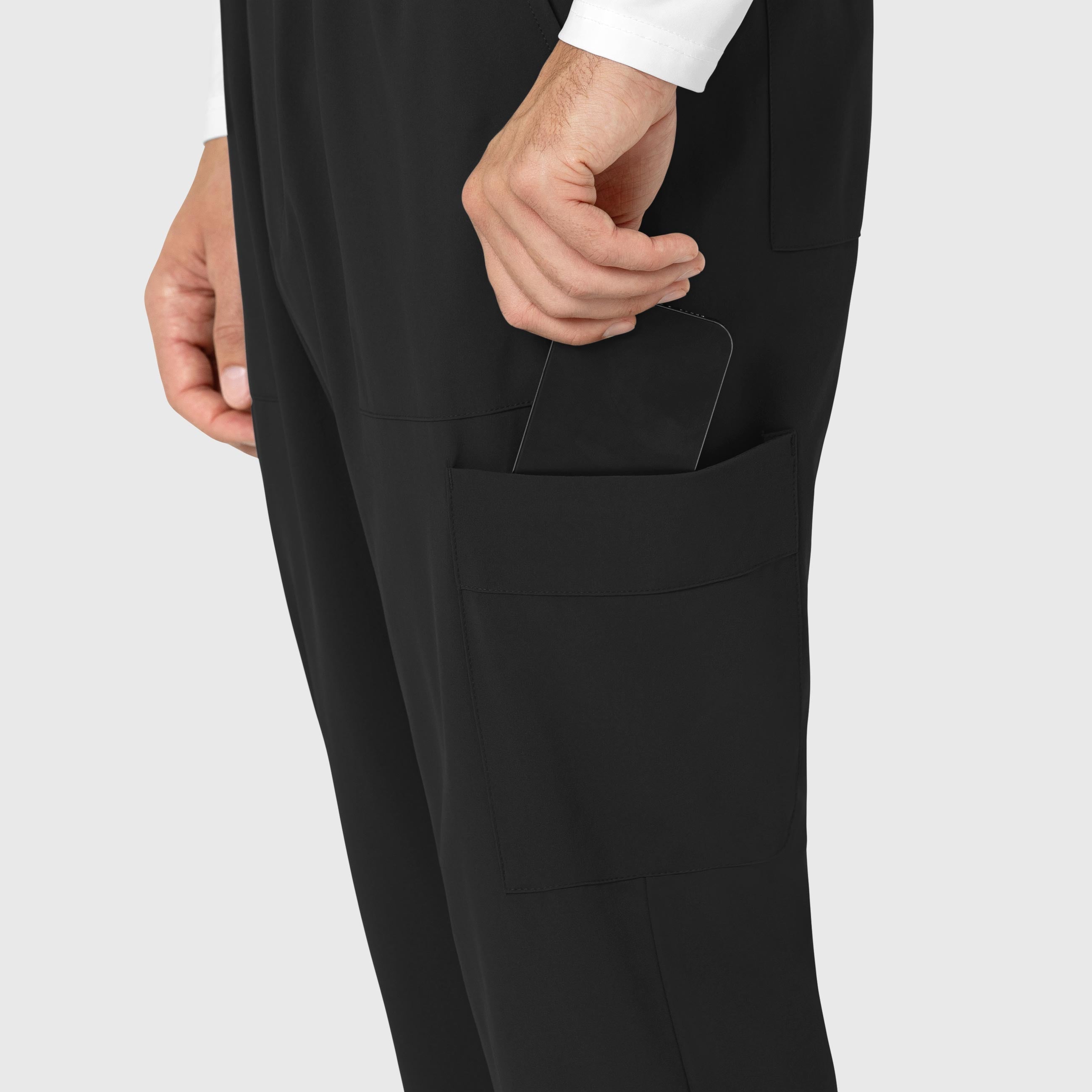 RENEW 5834 Men's Tapered Scrub Pants Black