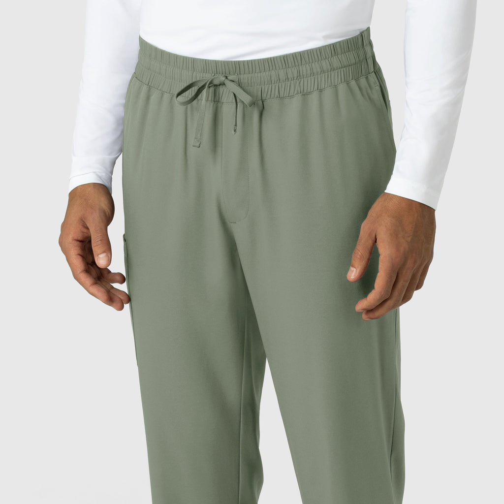 Boundless 5351 Men's Straight Leg Scrub Pants Sage