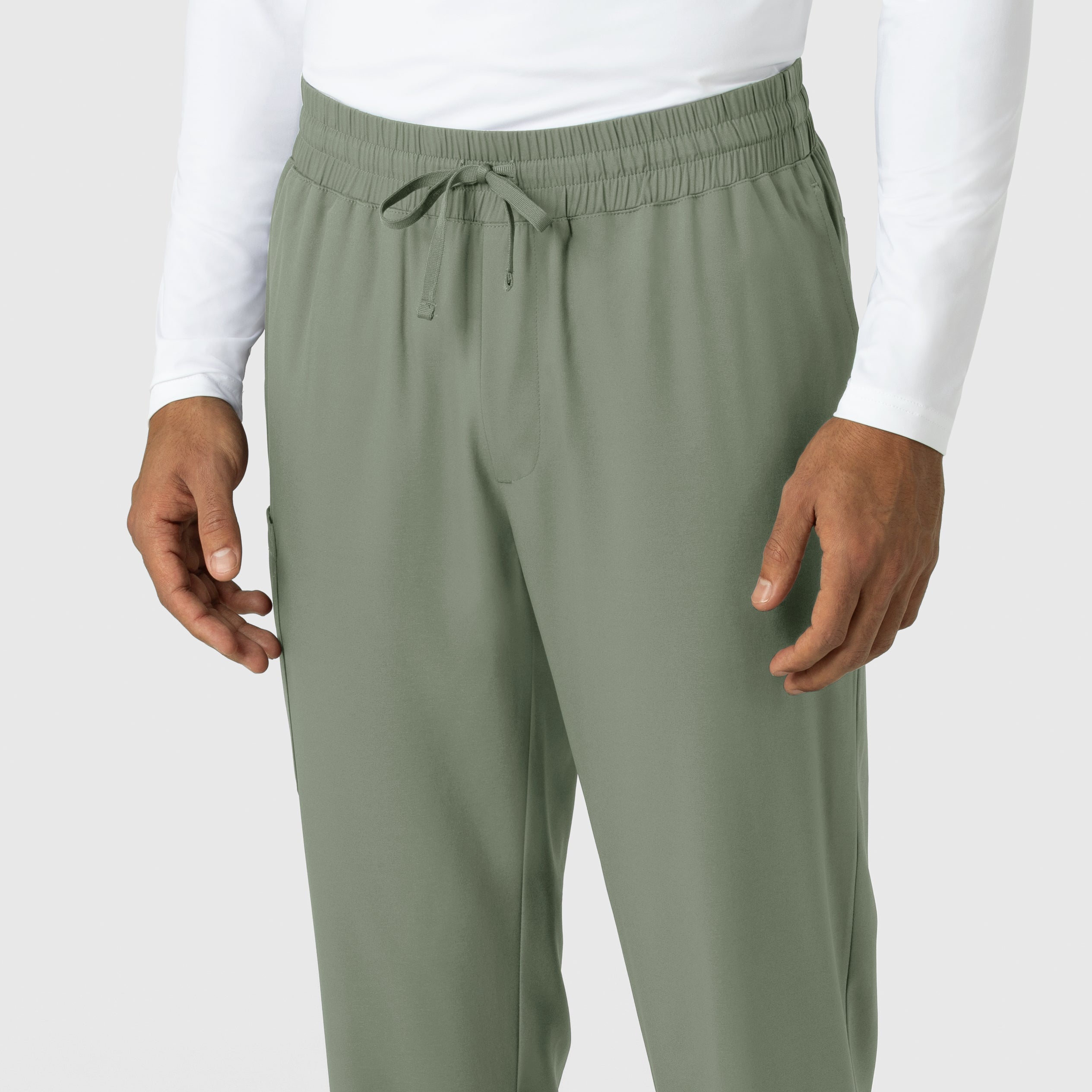 Boundless 5351 Men's Straight Leg Scrub Pants Sage