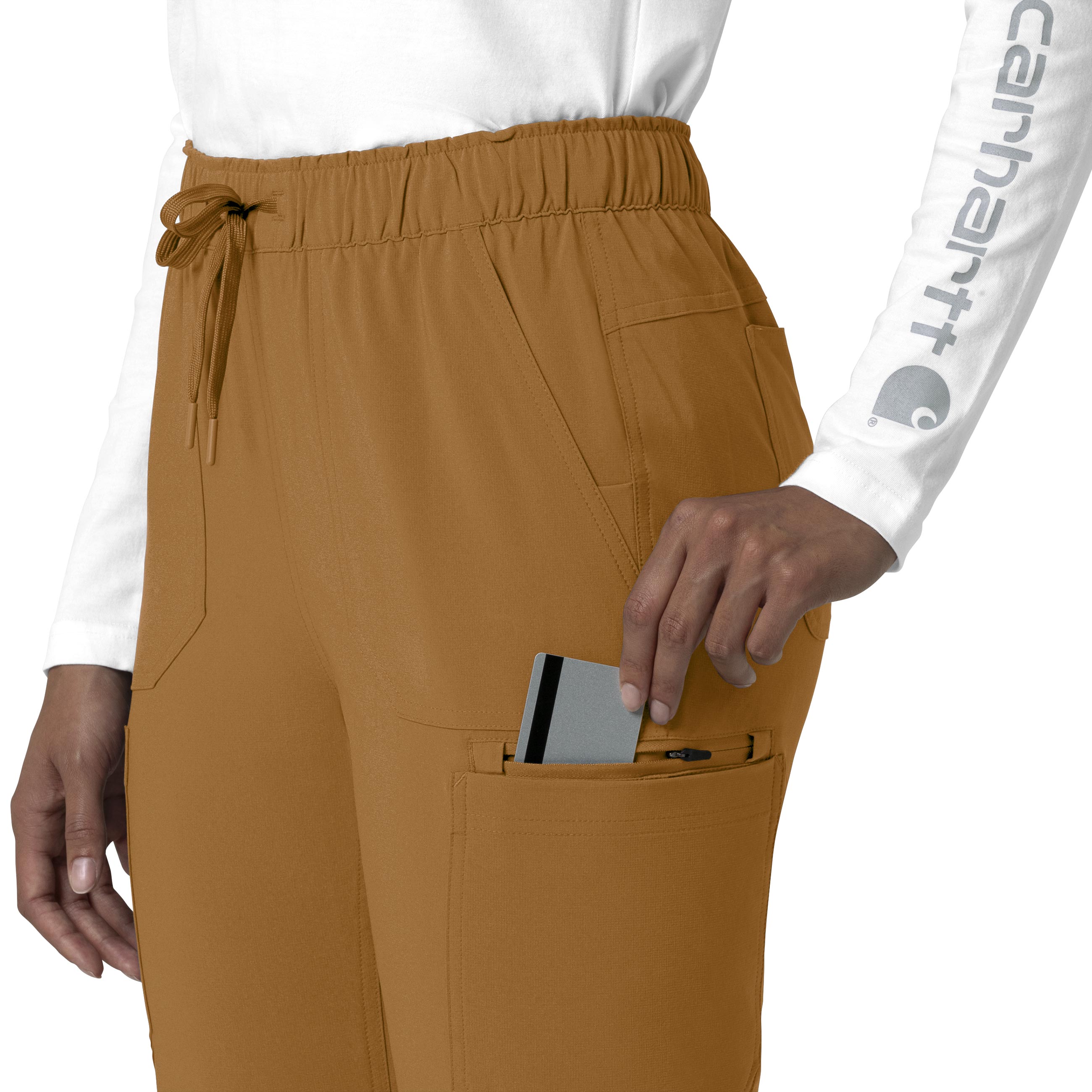 Force Cross-Flex C53210 Straight Leg Cargo Scrub Pants Fox Brown
