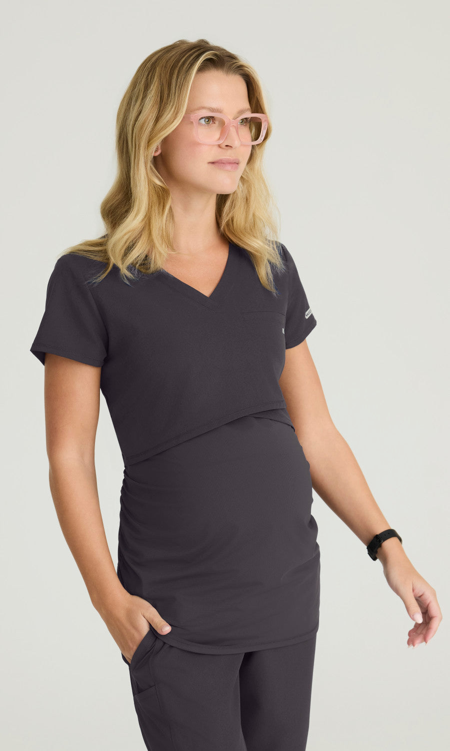 Skechers SKT269 Bloom Maternity Top Pewter