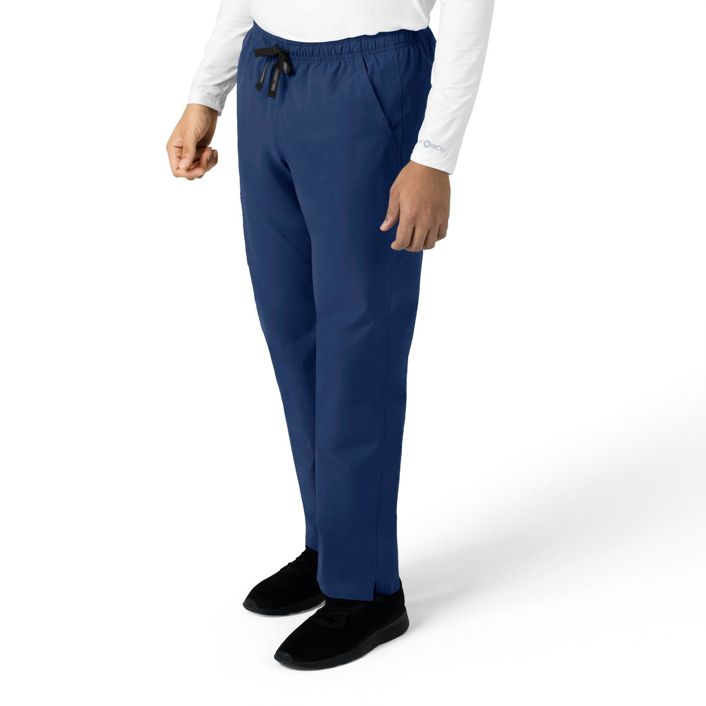 Force Essentials C55013 Unisex Elastic Waist Cargo Scrub Pants Navy