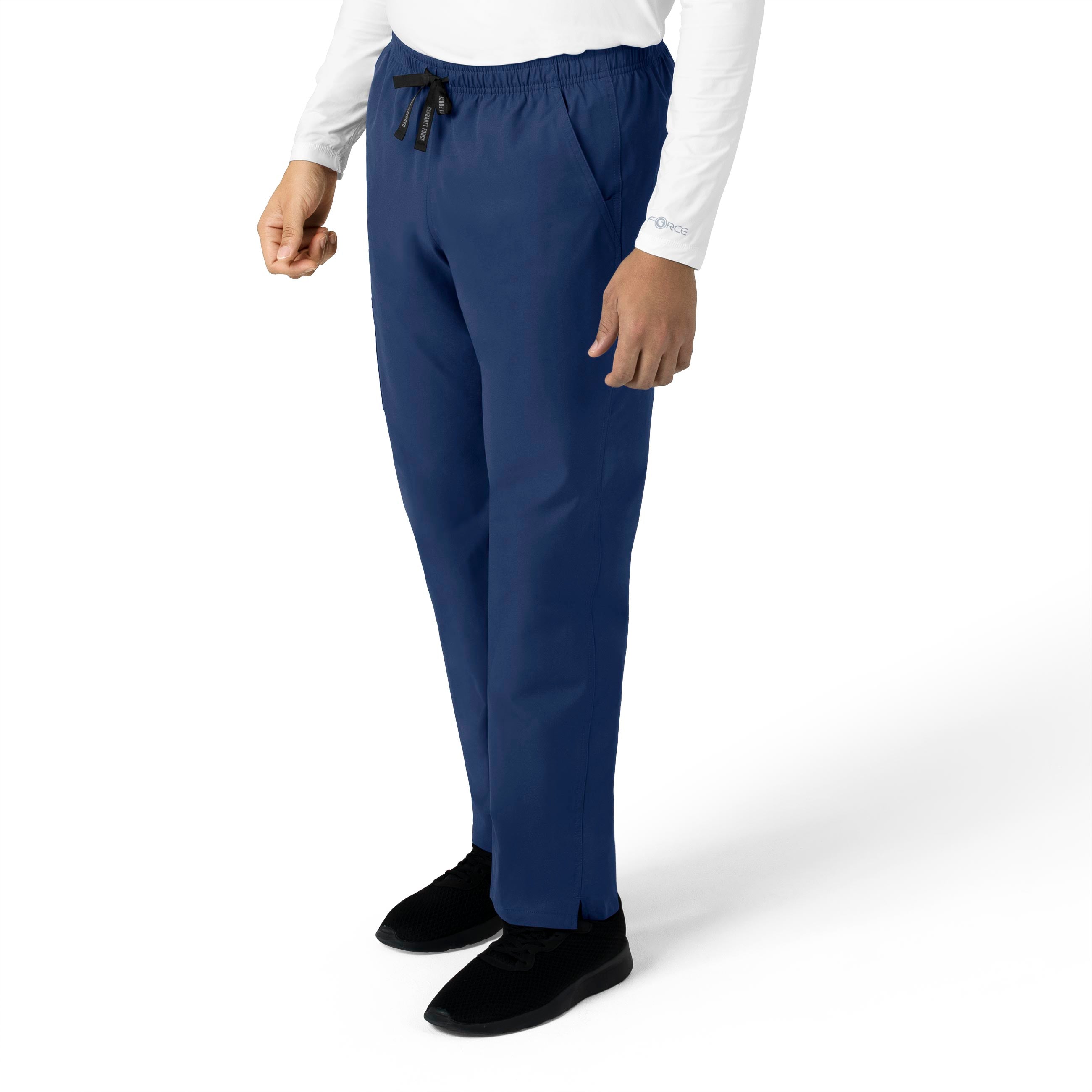 Force Essentials C55013 Unisex Elastic Waist Cargo Scrub Pants Navy