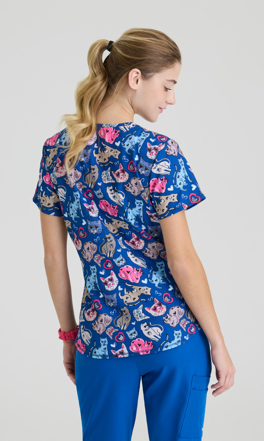 Skechers SKT021 Women's Essence Top in I Love Kitties by Barco