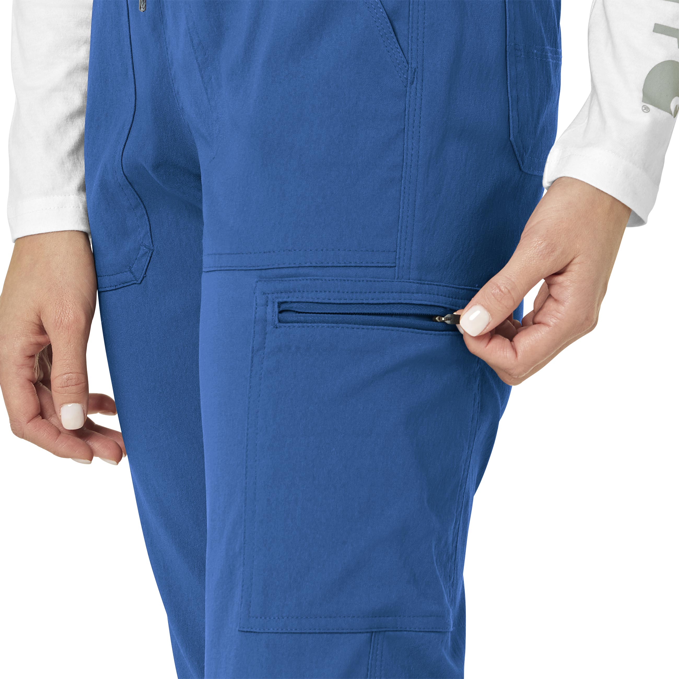 Rugged Flex Peak C52137 Cargo Jogger Scrub Pants Royal
