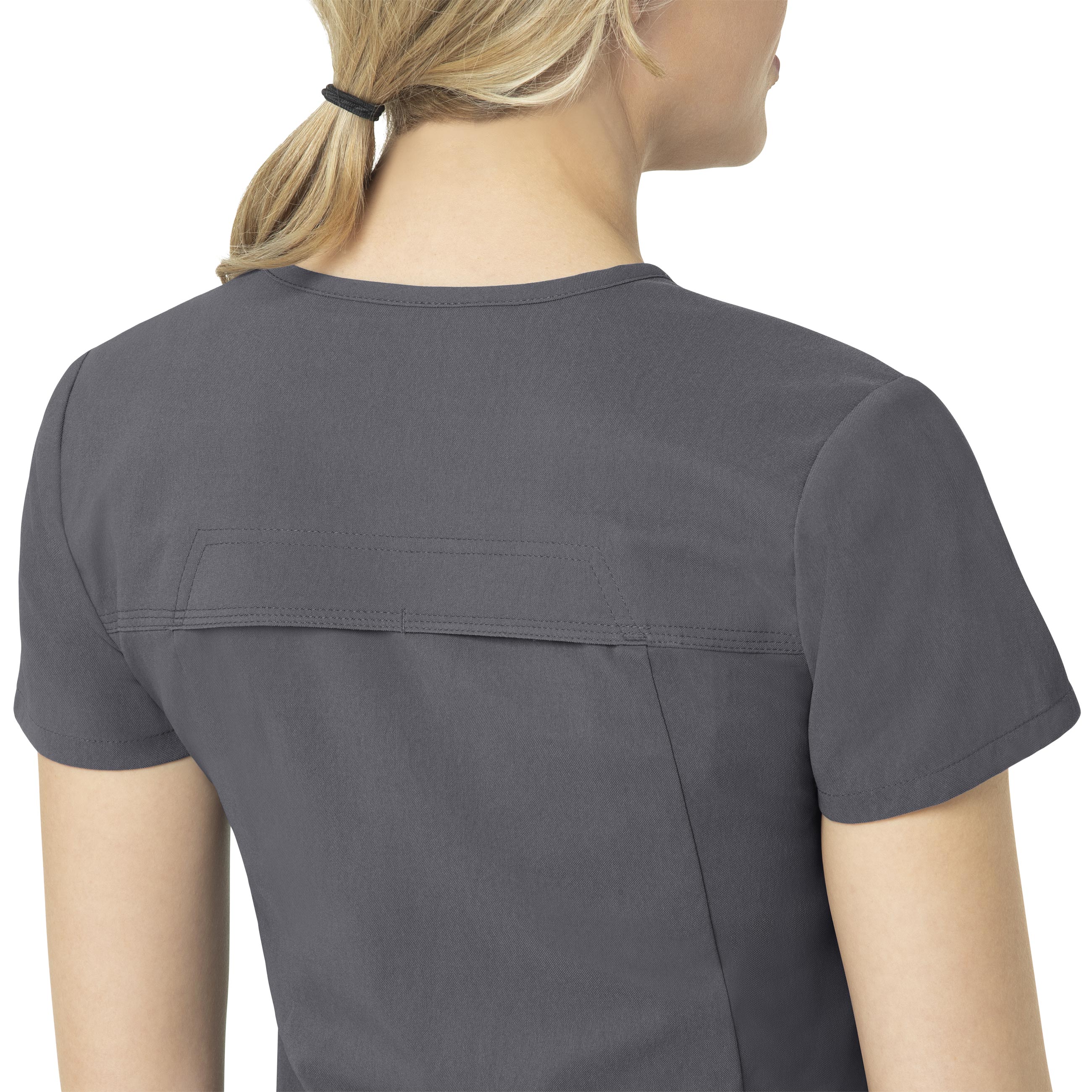 Rugged Flex Peak C12137 Tuck-In Scrub Top Pewter