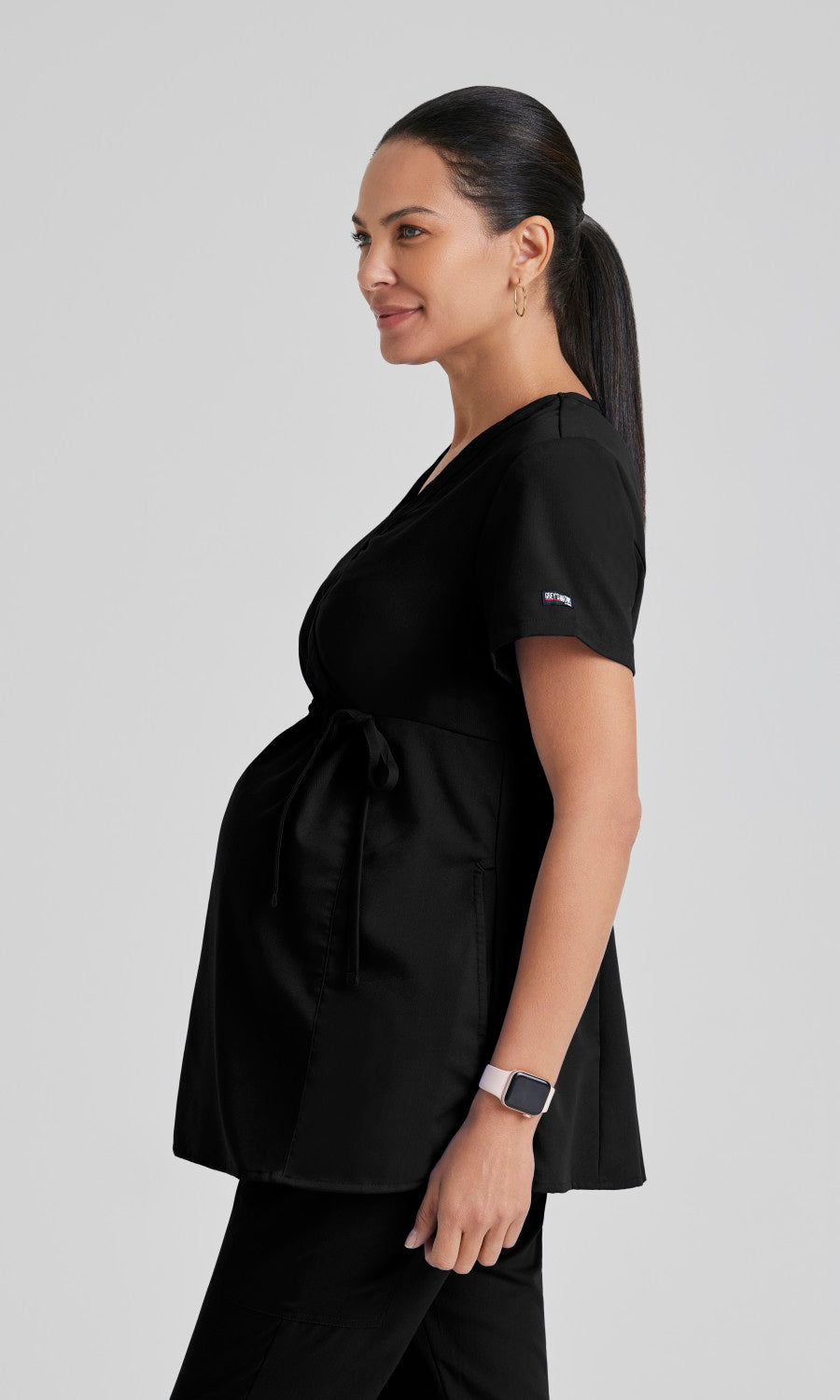 Grey's Anatomy GRT094 Lilah Scrub Top Black