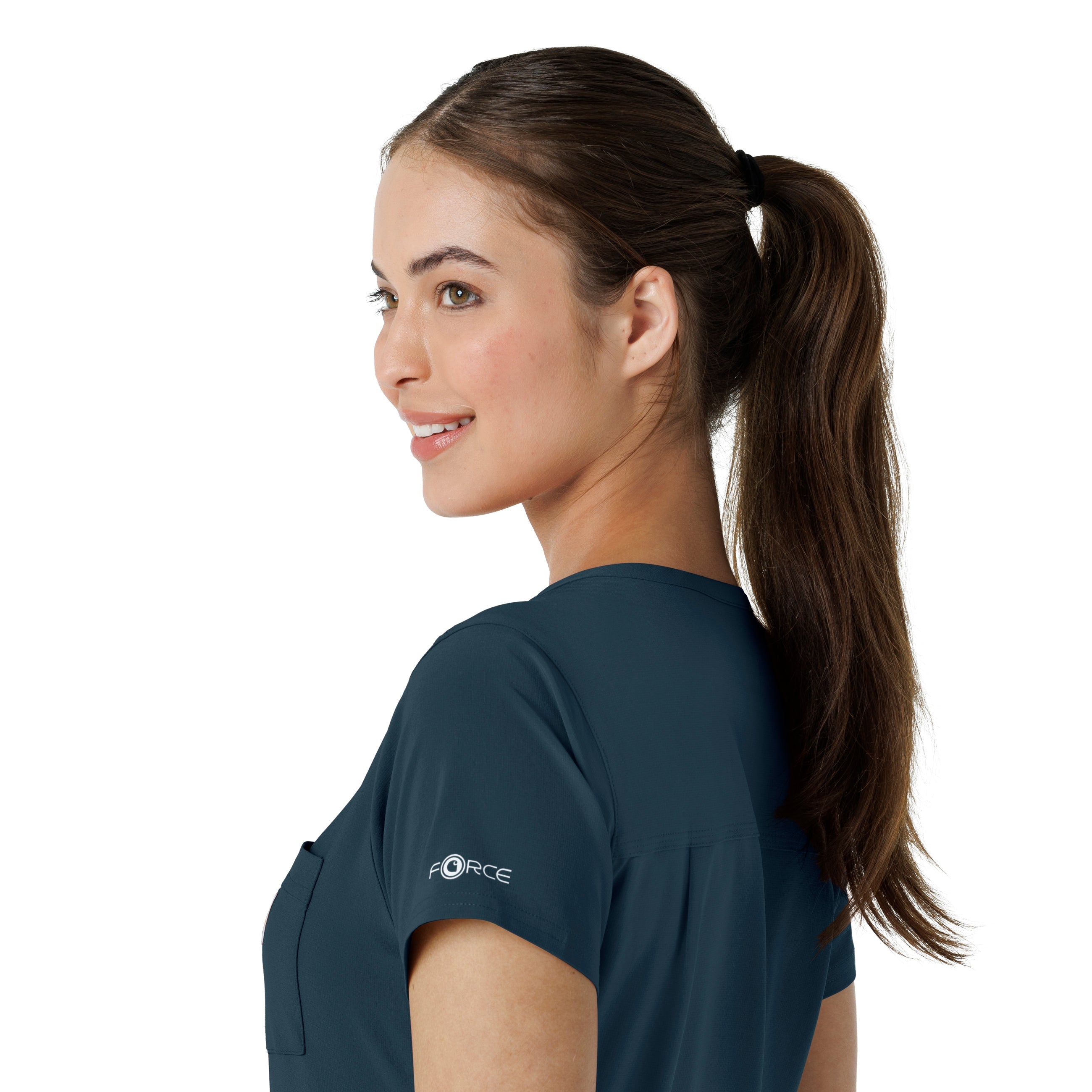 Force Cross-Flex C13410 Tuck-In Scrub Top Navy