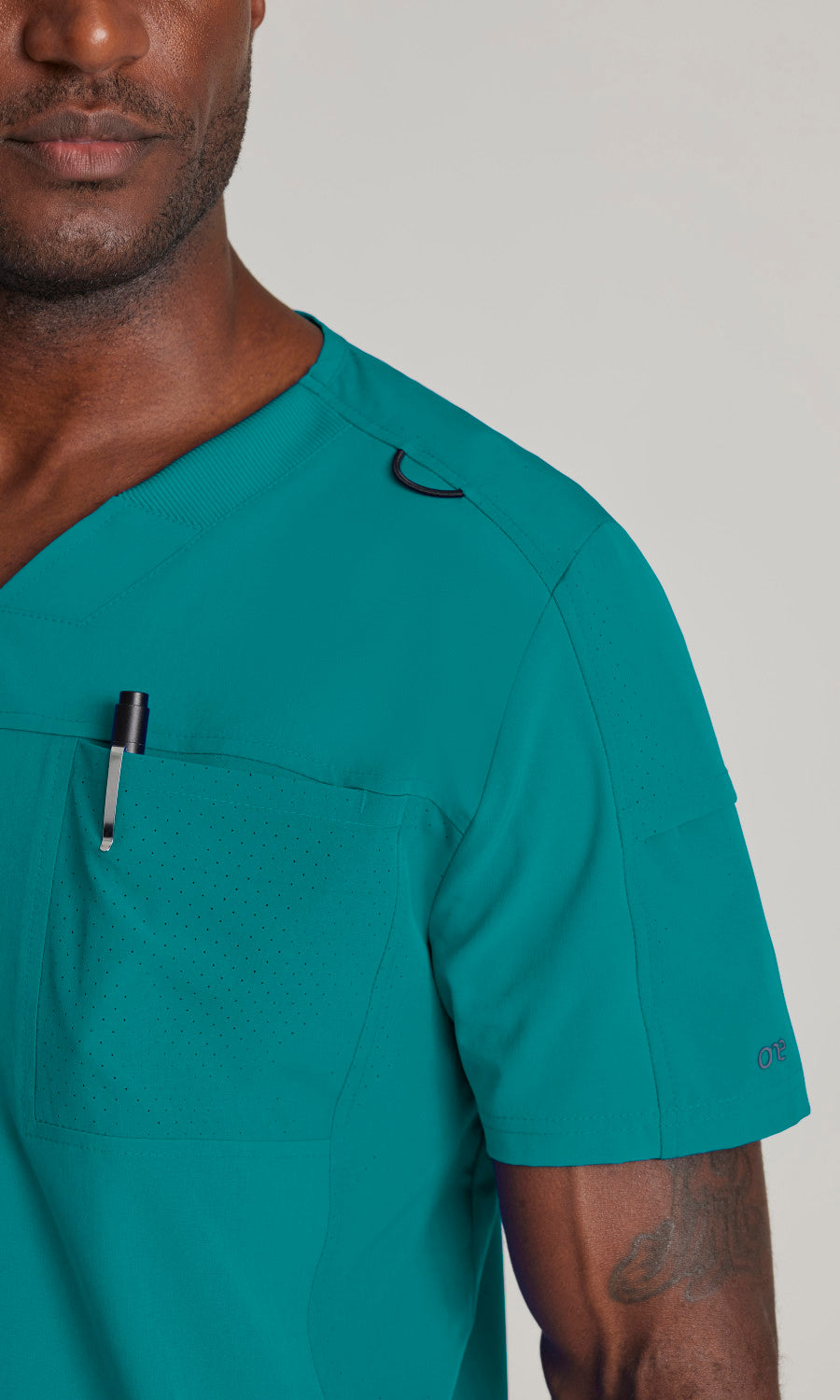 Barco One BOT195 Velocity Scrub Top Teal