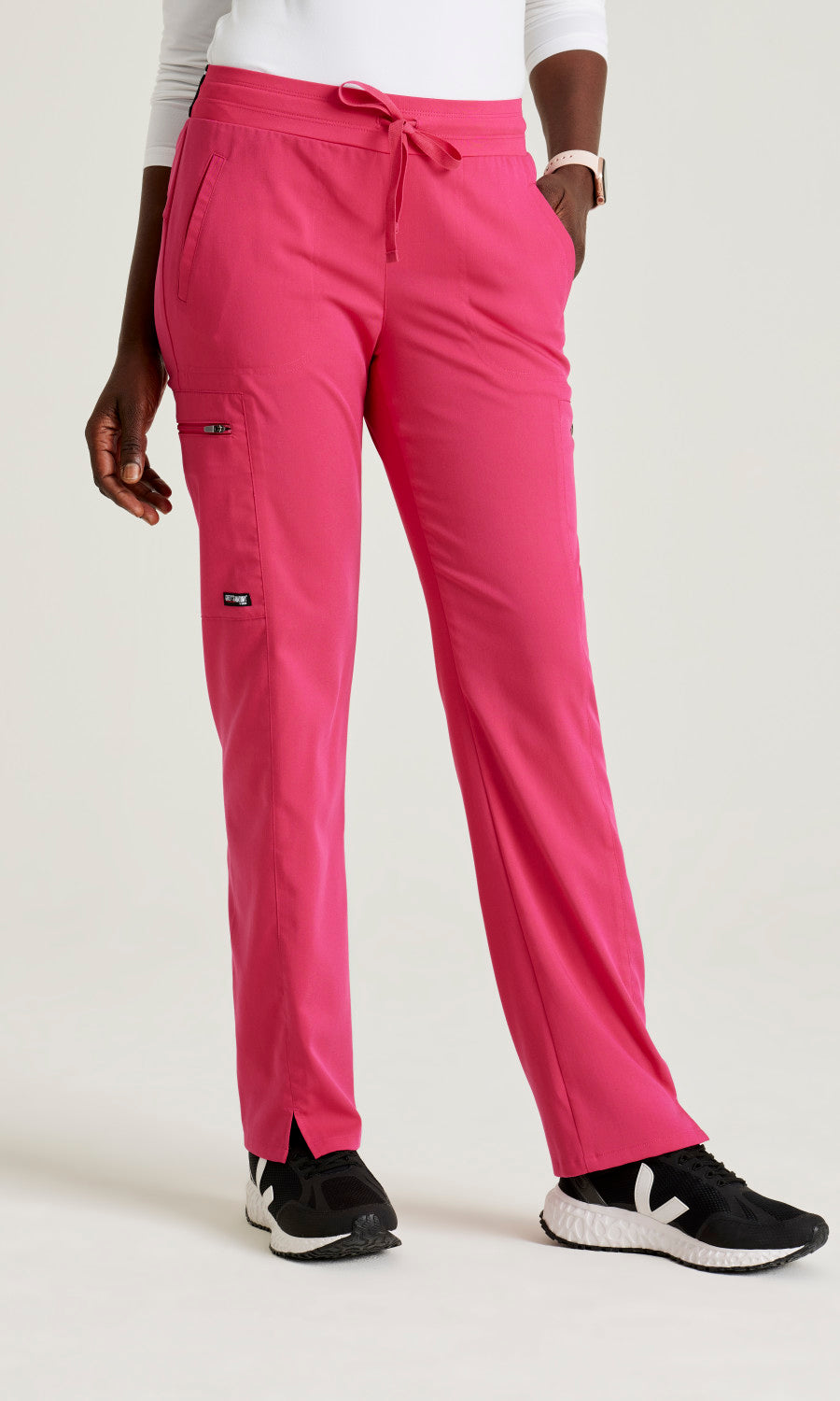 Grey's Anatomy Stretch GRSP500 Kim Scrub Pants Vibrance Pink