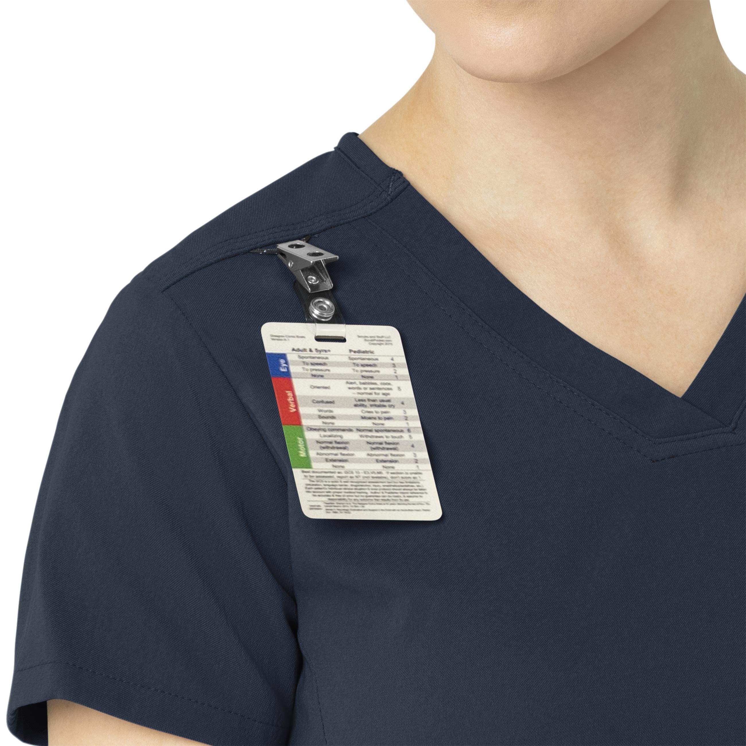 Rugged Flex Peak C12137 Tuck-In Scrub Top Navy