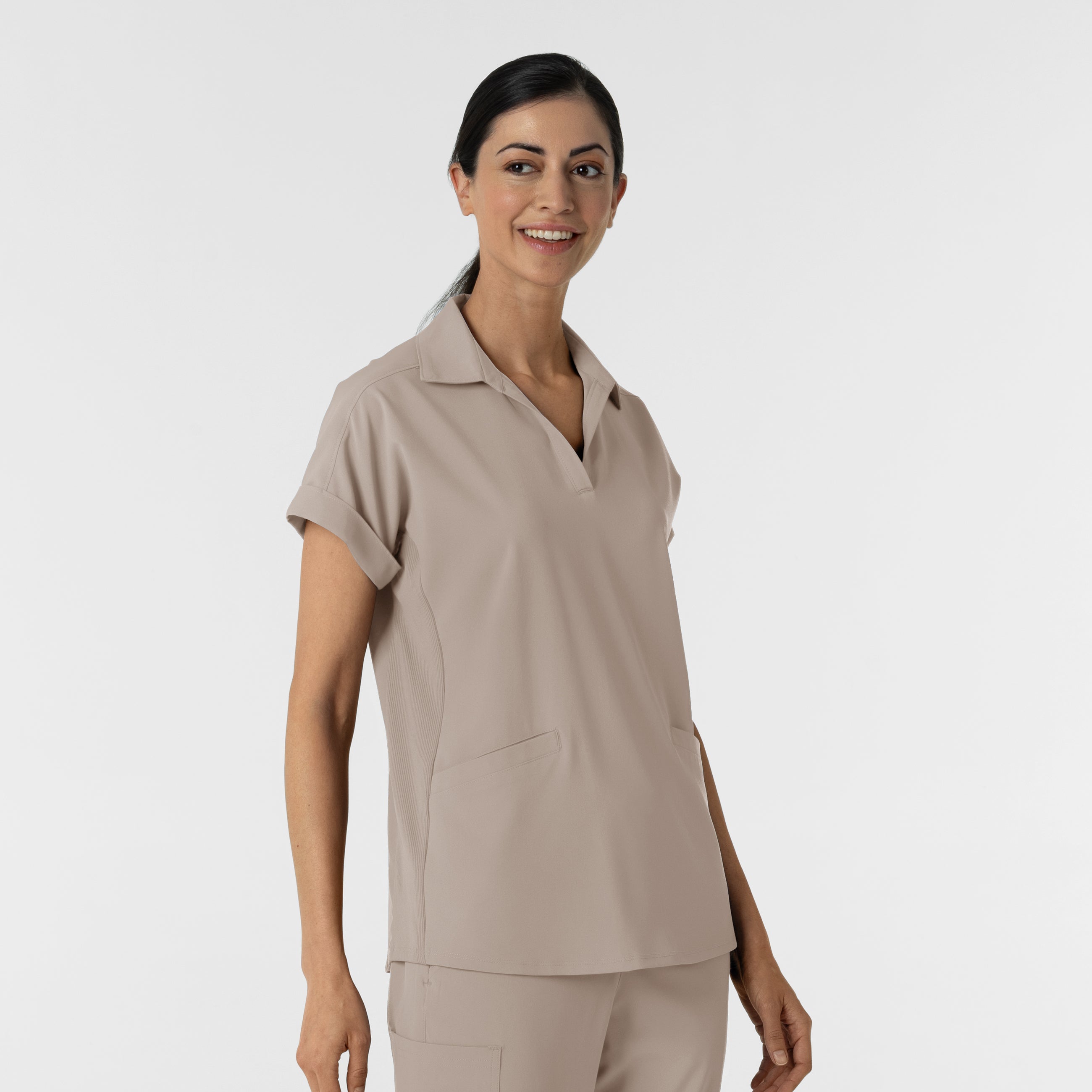 RENEW 6934 Women’s Flex-n-Reach Collared Scrub Top Haze