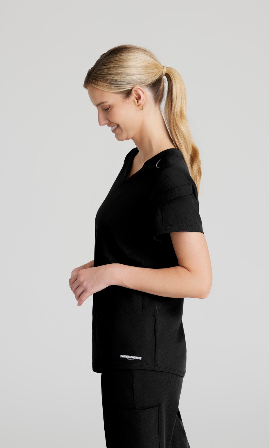 Skechers Vitality SKT225 Aura Scrub Top Black