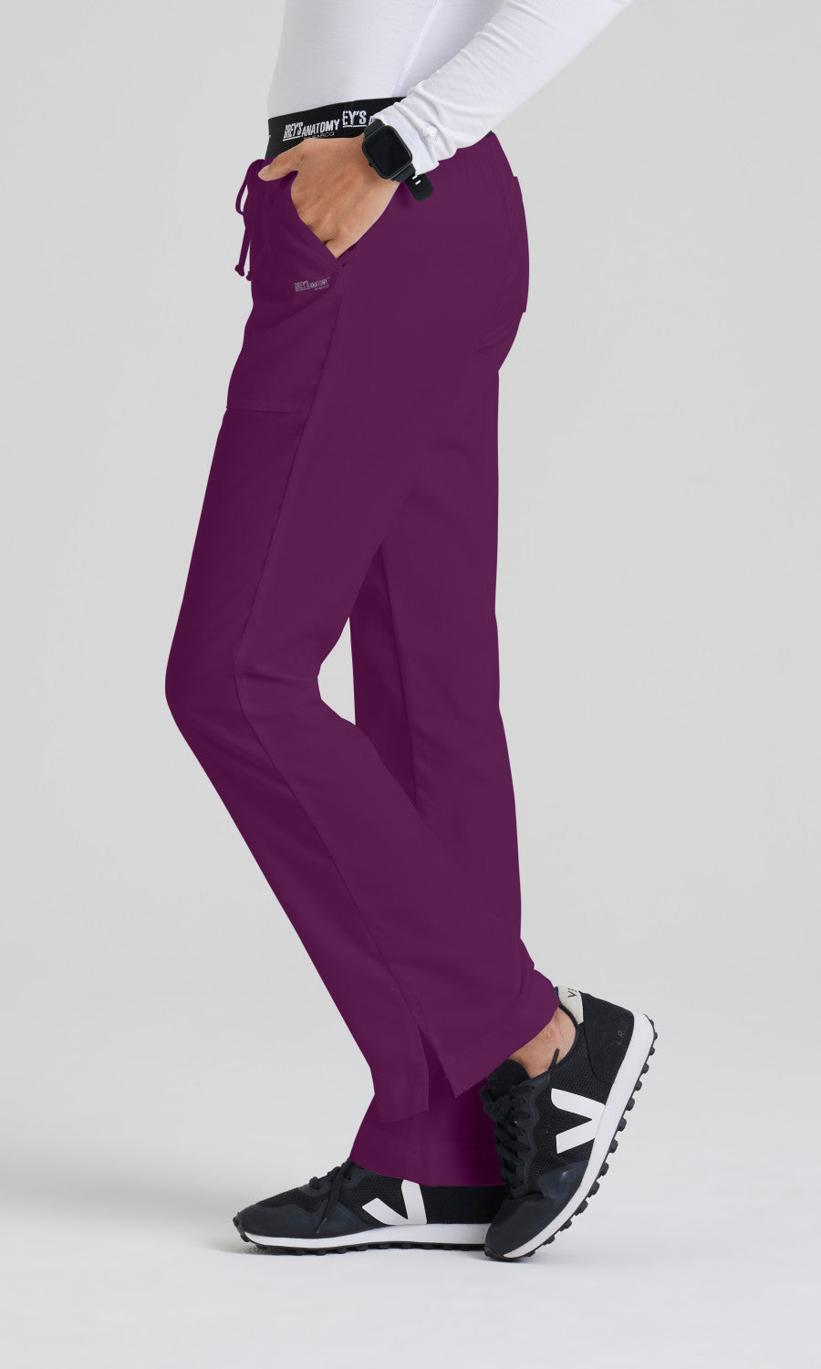 Grey's Anatomy 4275 Aubrey Scrub Pants Wine