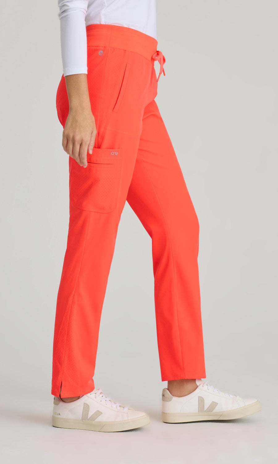 Barco One BOP597 Uplift Scrub Pants Neon Flame