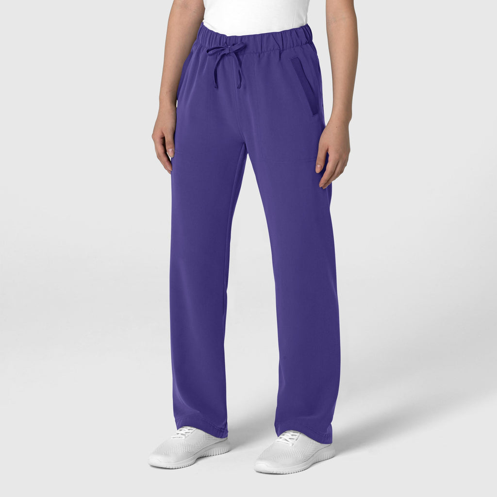 Nova 5232 Stovepipe High-Low Hem Scrub Pants Grape