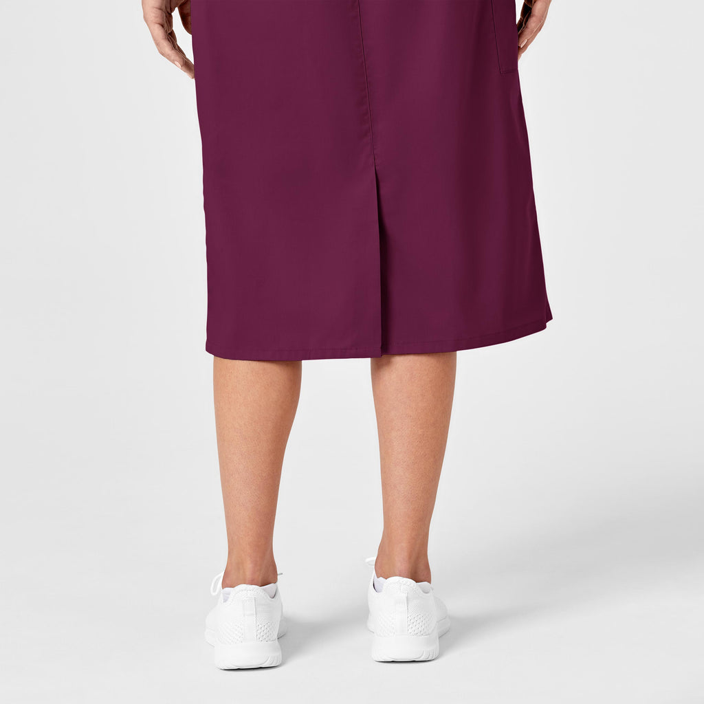 WonderWORK 701 Pull On Cargo Skirt Wine
