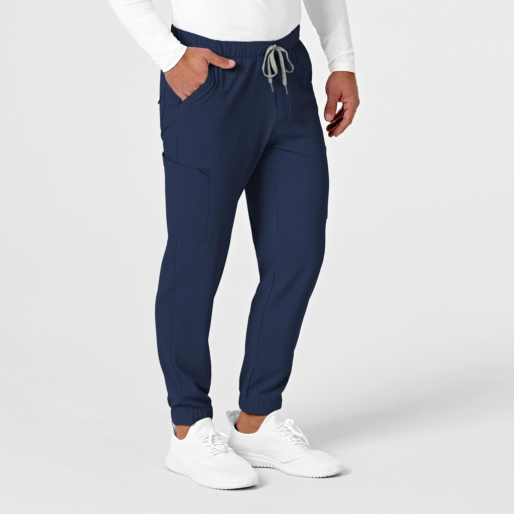 RENEW 5034 Men's Jogger Scrub Pants Navy
