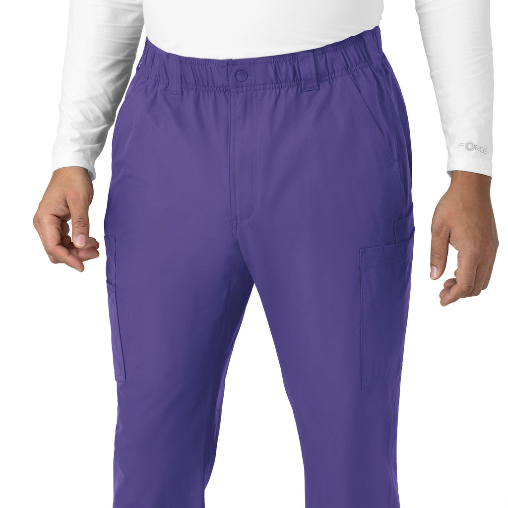 Force Essentials C56113 Men's Straight Leg Cargo Scrub Pants Grape