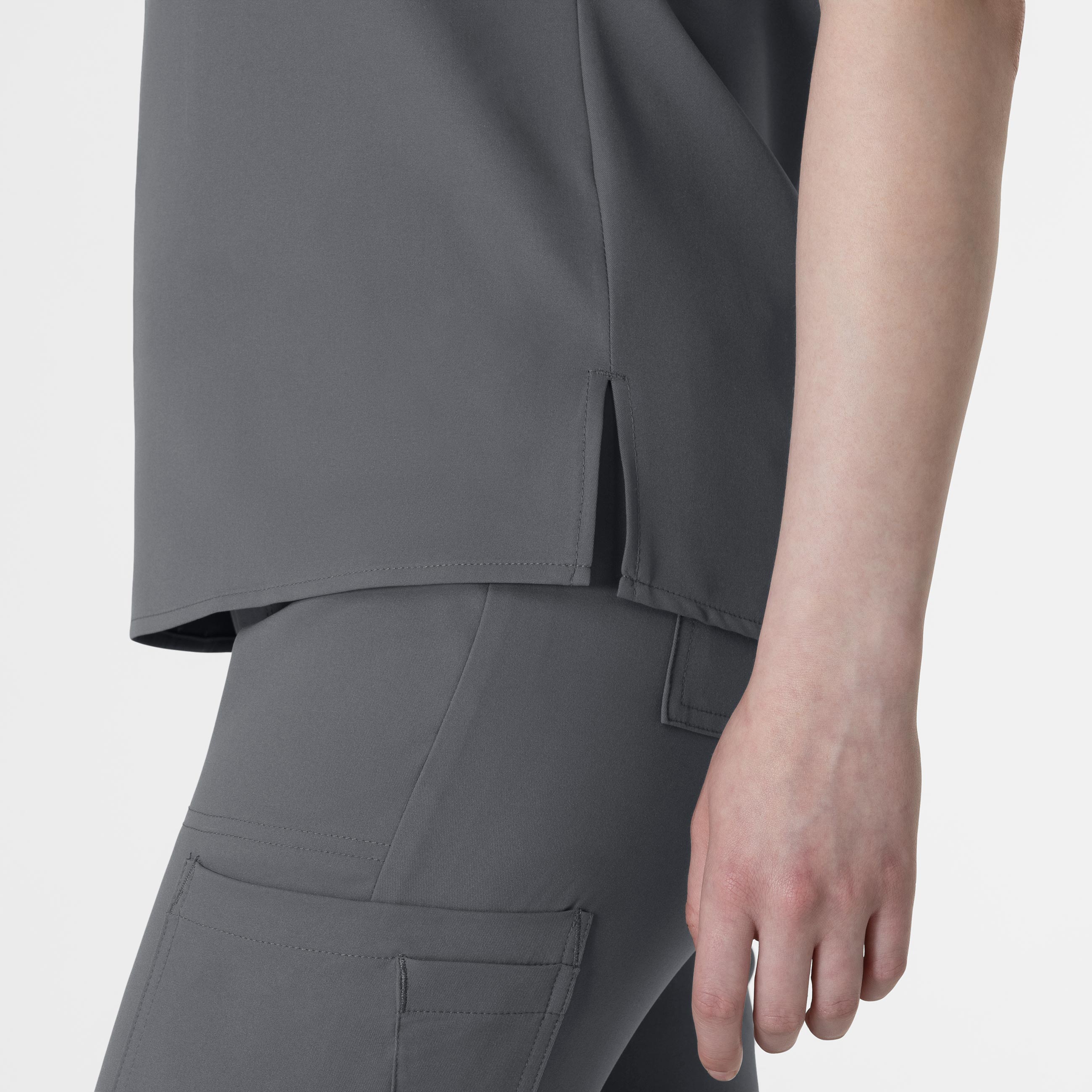 Thrive 6222 V-Neck Tuck-In Scrub Top Pewter