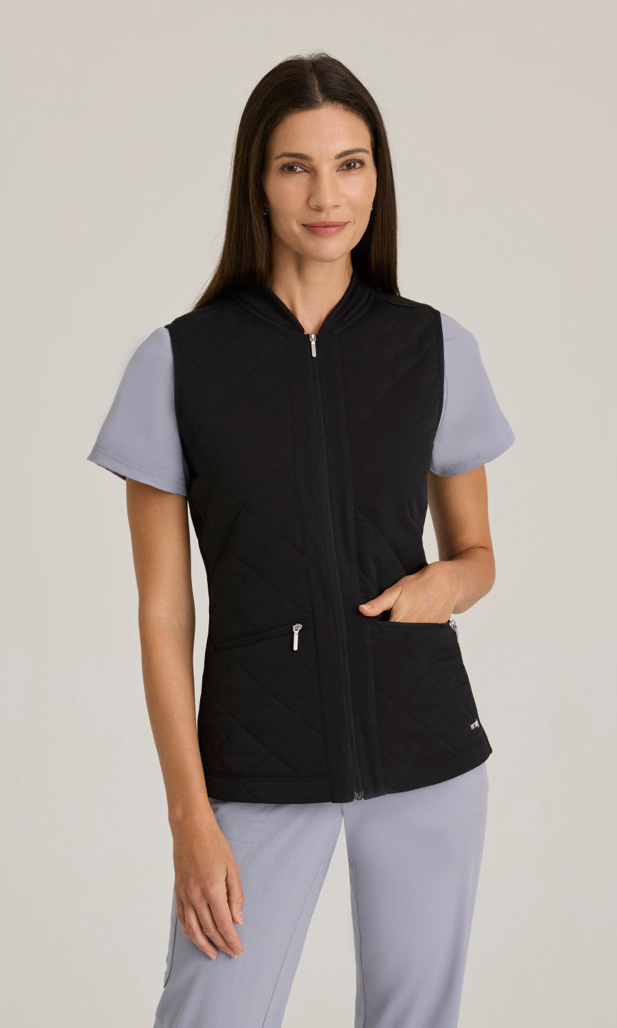 Grey's Anatomy Stretch GRSV845 Cristina Vest Black