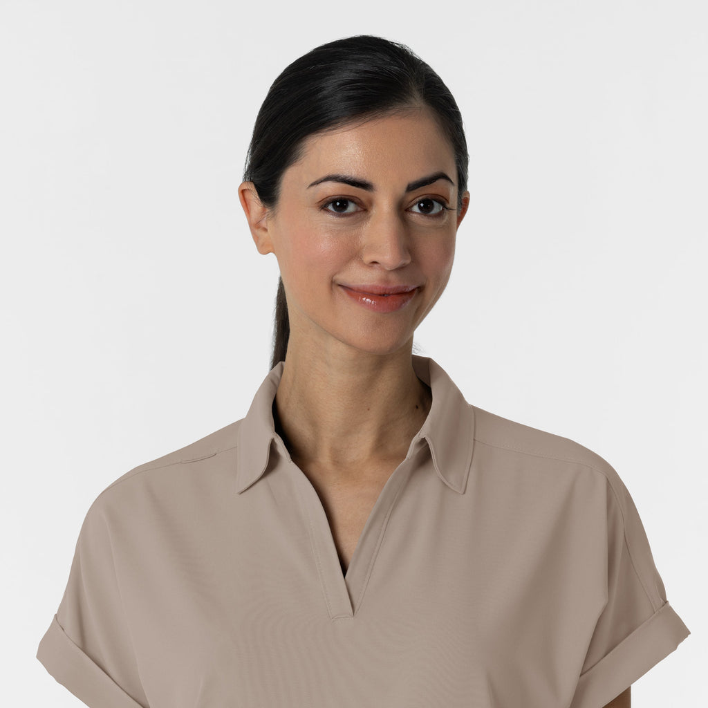 RENEW 6934 Women’s Flex-n-Reach Collared Scrub Top Haze