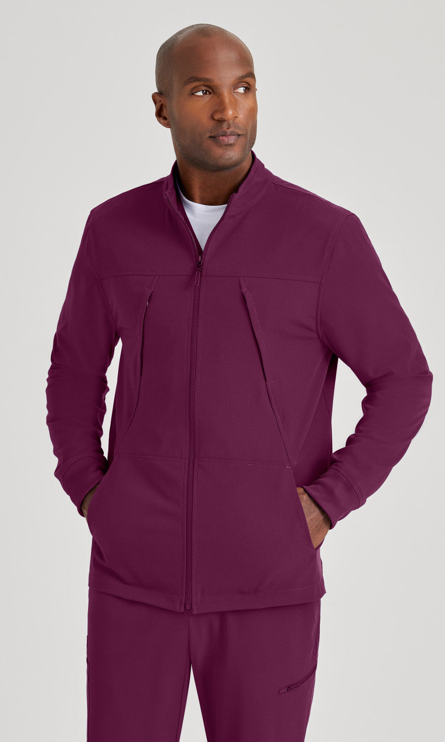 Barco Unify BUW881 Rally Scrub Jacket Wine