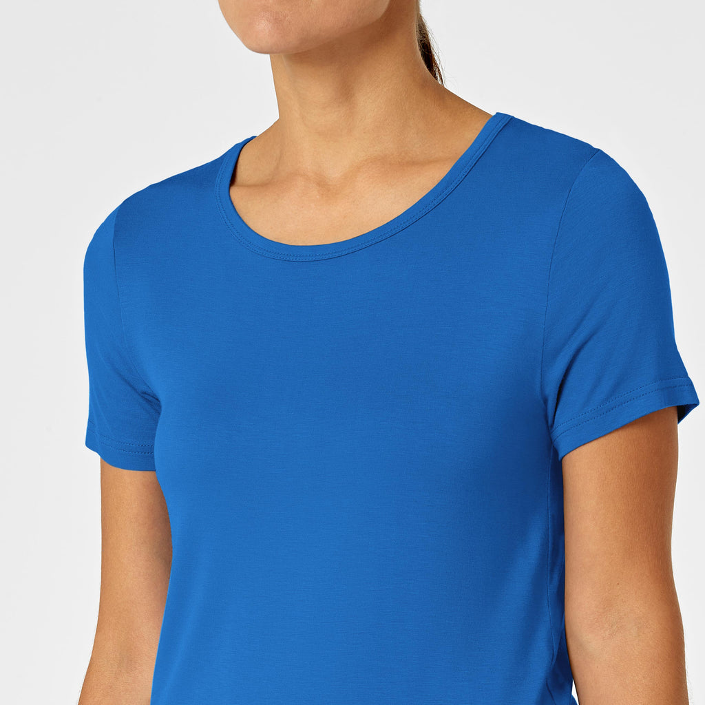Layers 2209 Silky Knit Short Sleeve Tee Royal