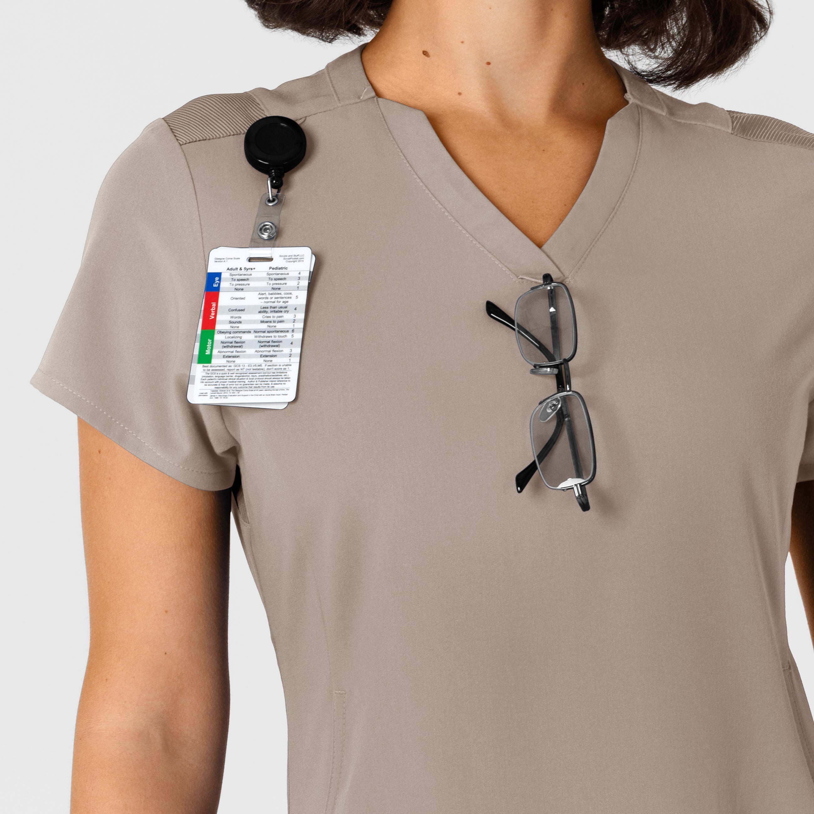 Nova 6432 Flex-n-Reach V-Neck Scrub Top Haze