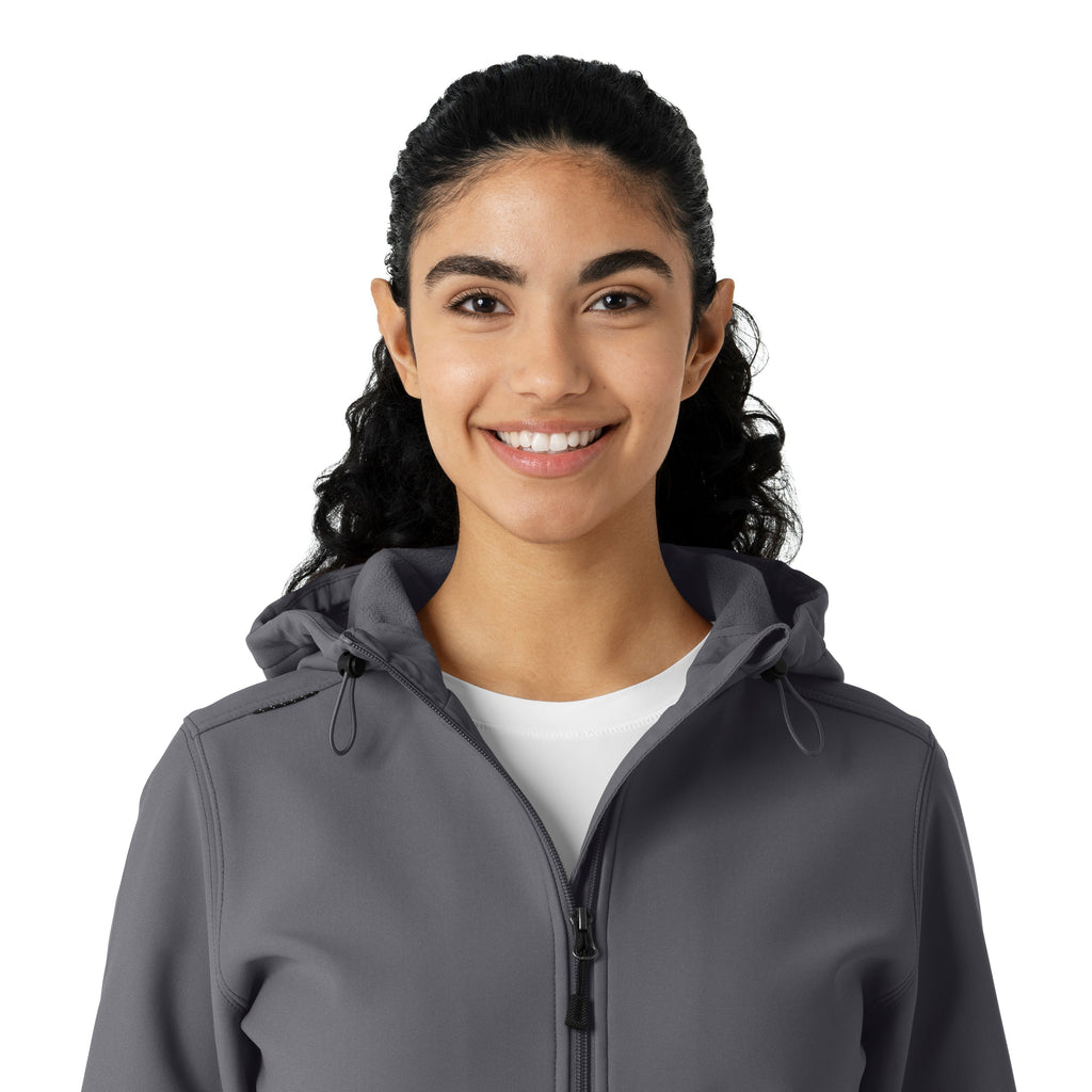 Layers C85023 Bonded Fleece Hoodie Pewter