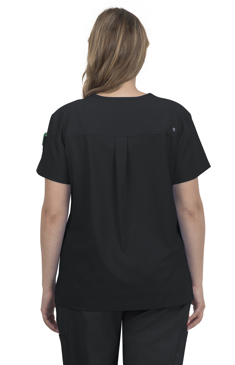 Cureology C101 Cardi Top Black