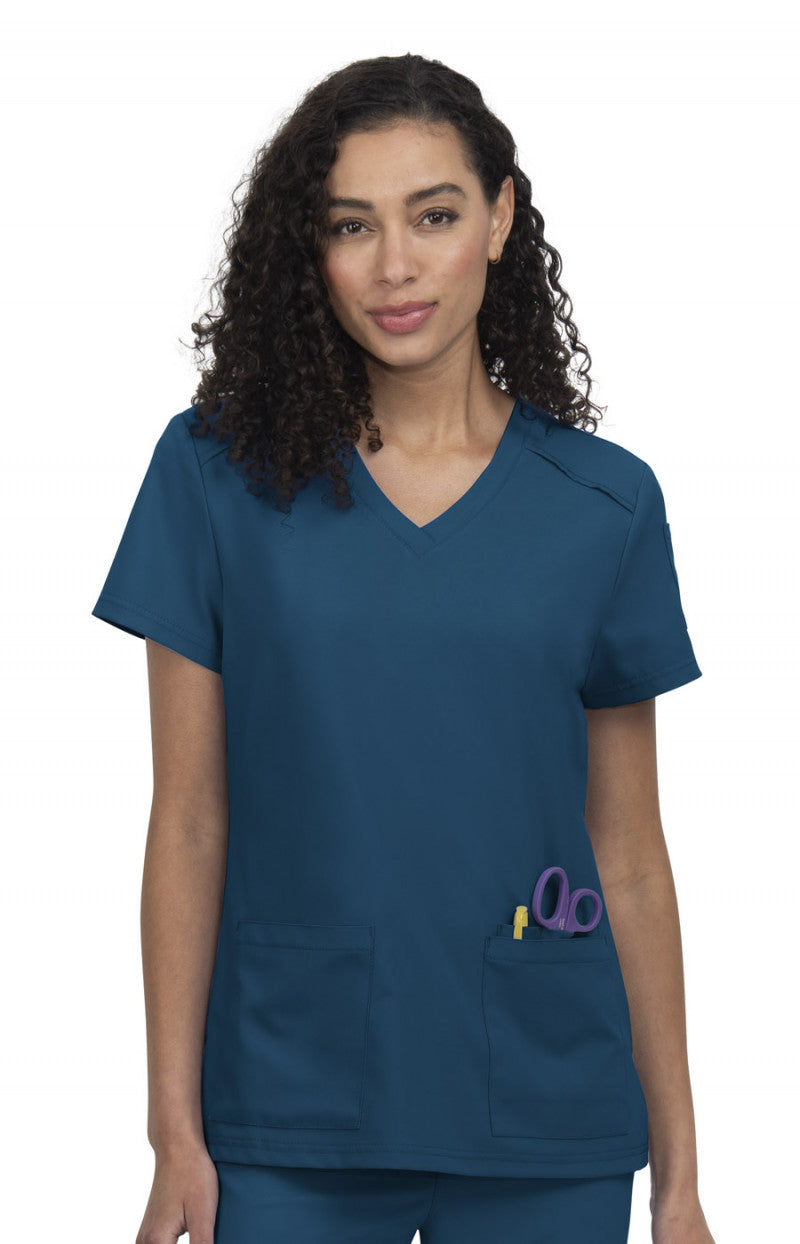 Cureology C101 Cardi Top Caribbean Blue