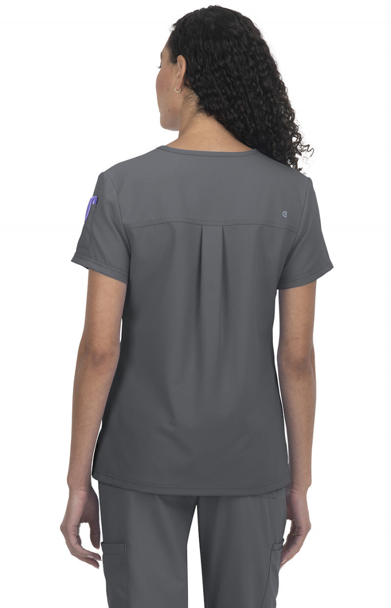 Cureology C101 Cardi Top Pewter