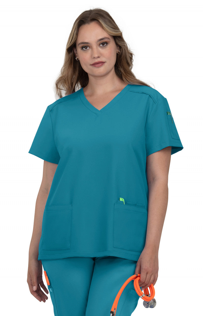 Cureology C101 Cardi Top Teal