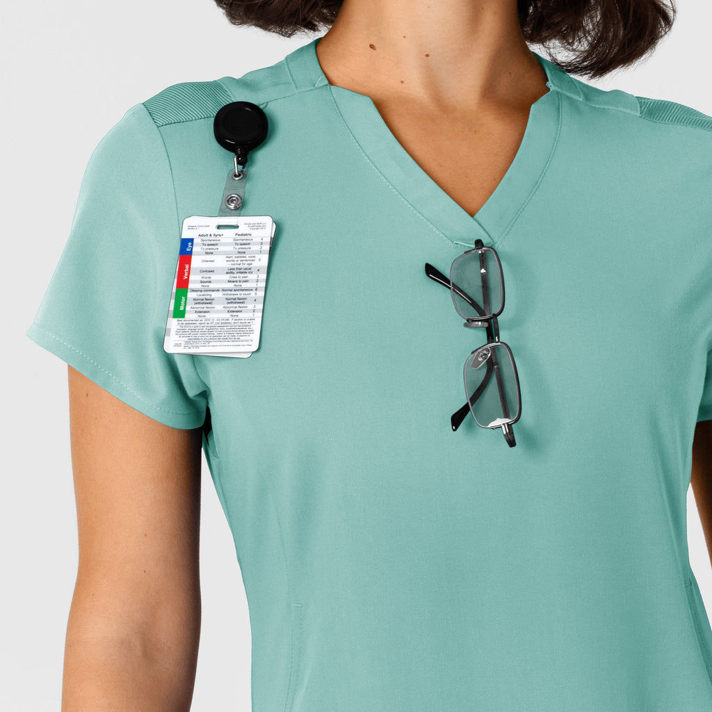 Nova 6432 Flex-n-Reach V-Neck Scrub Top Turquoise