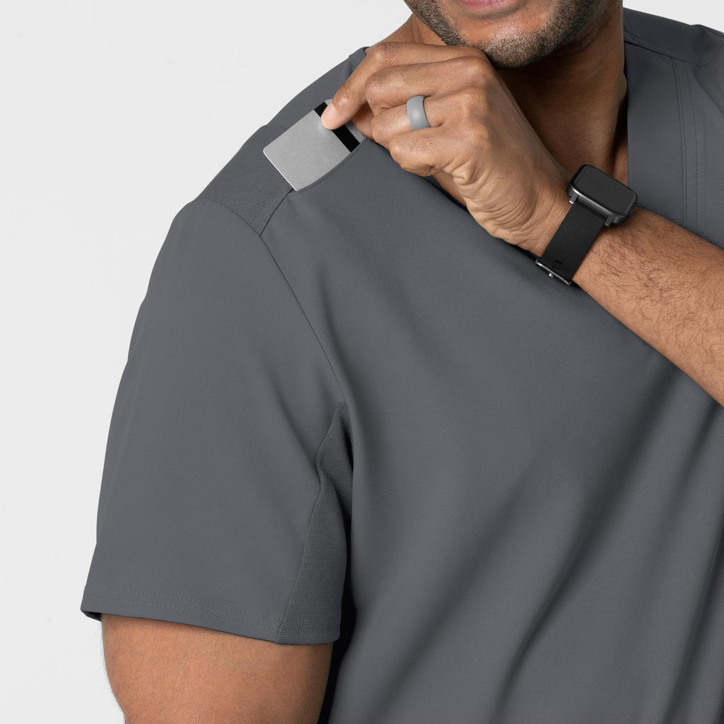 Thrive 6622 Men's Utility V-Neck Scrub Top Pewter