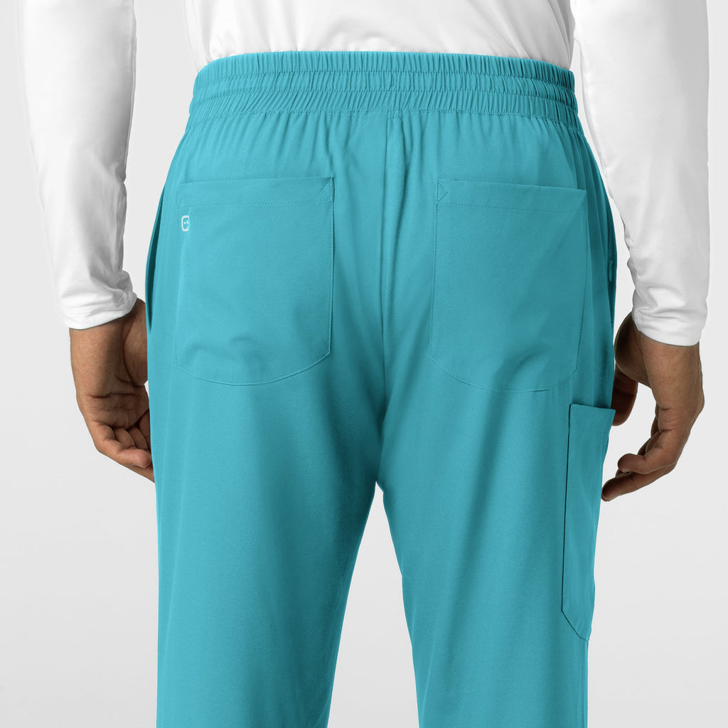 Boundless 5351 Men's Straight Leg Scrub Pants Teal