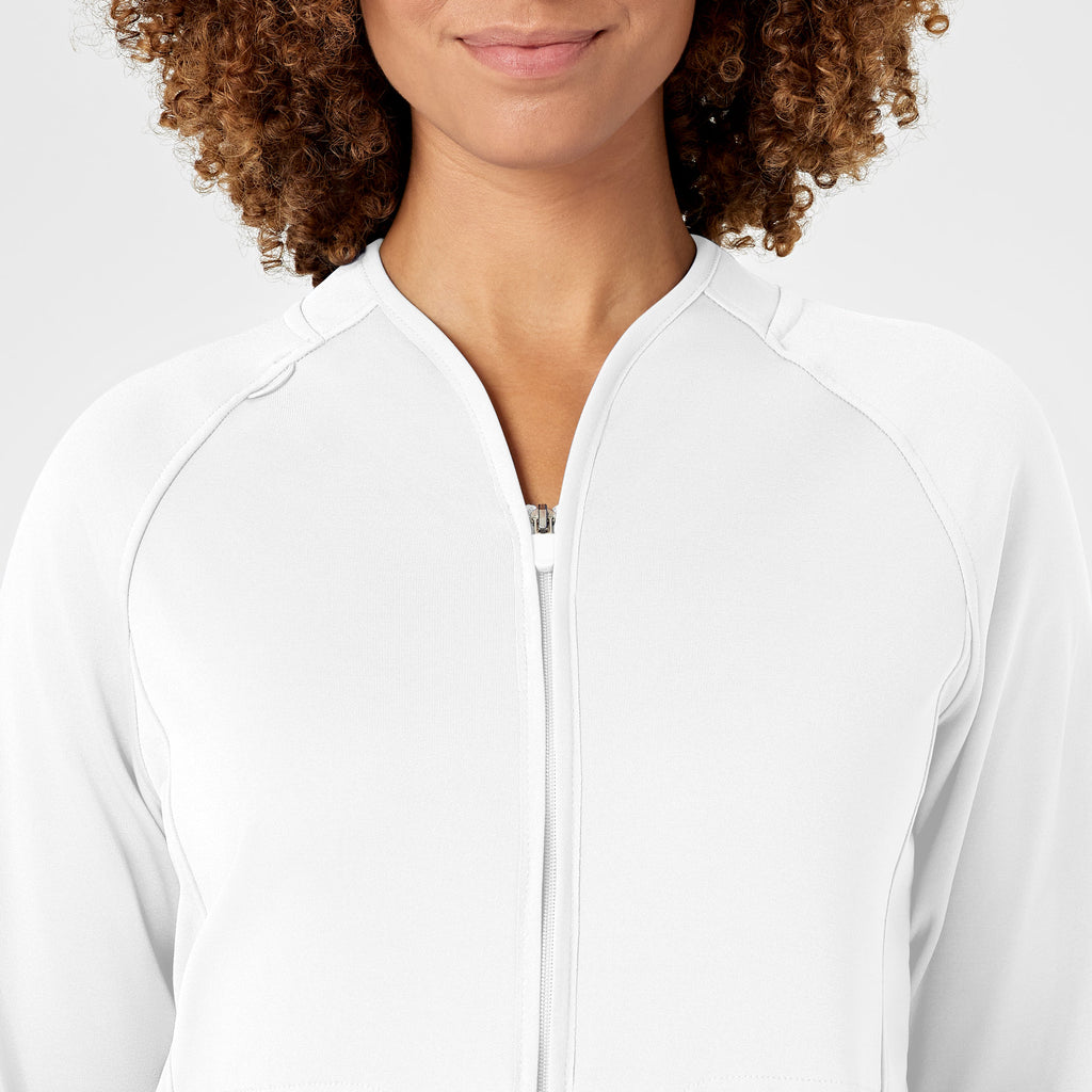 Layers 8209 Fleece Full Zip Jacket White
