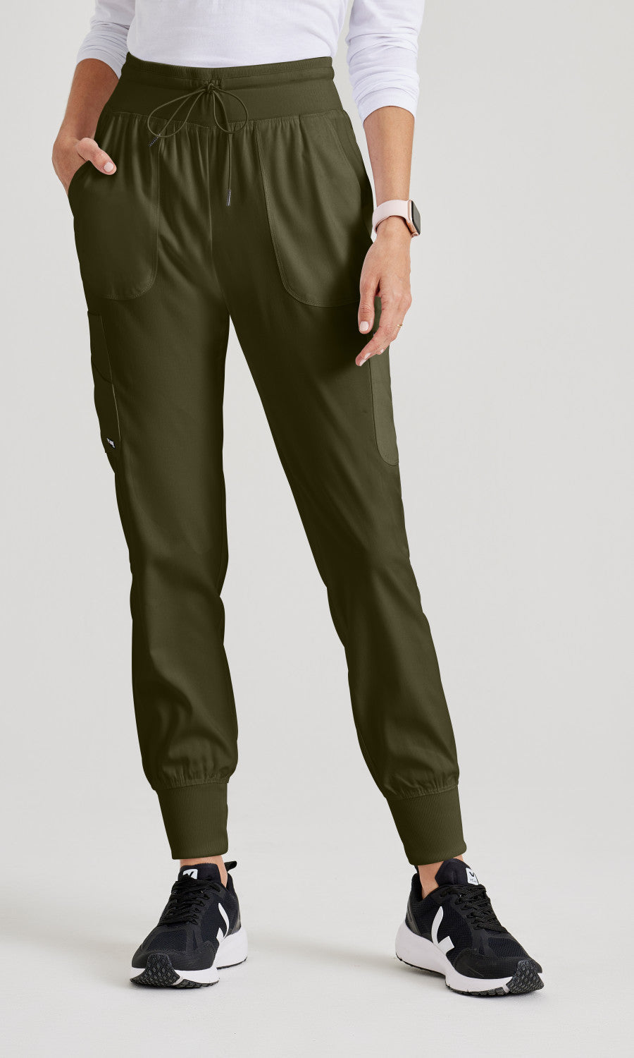 Grey's Anatomy Stretch GRSP527 Carly Jogger Olive