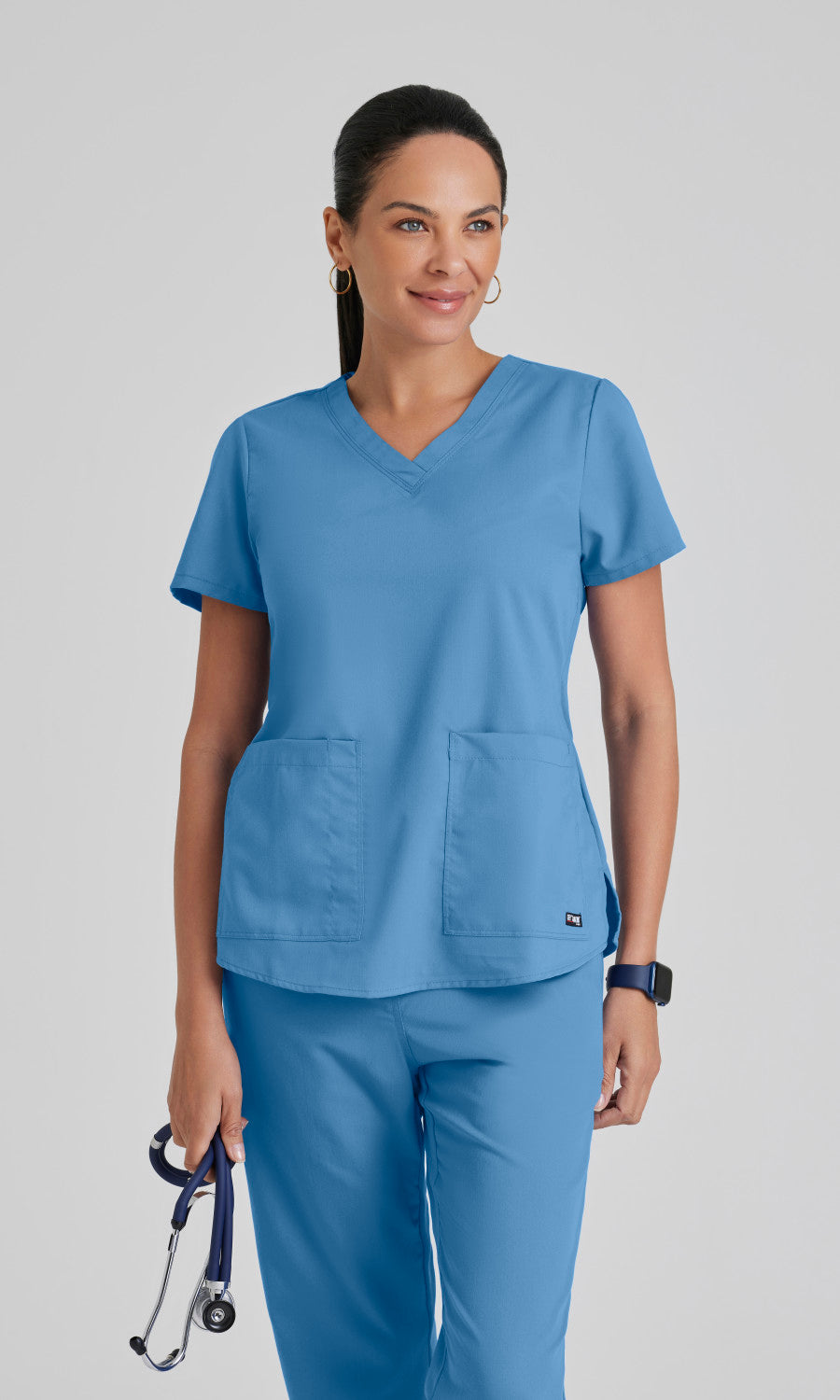 Grey's Anatomy 71166 Aubrey Scrub Top Ciel Blue