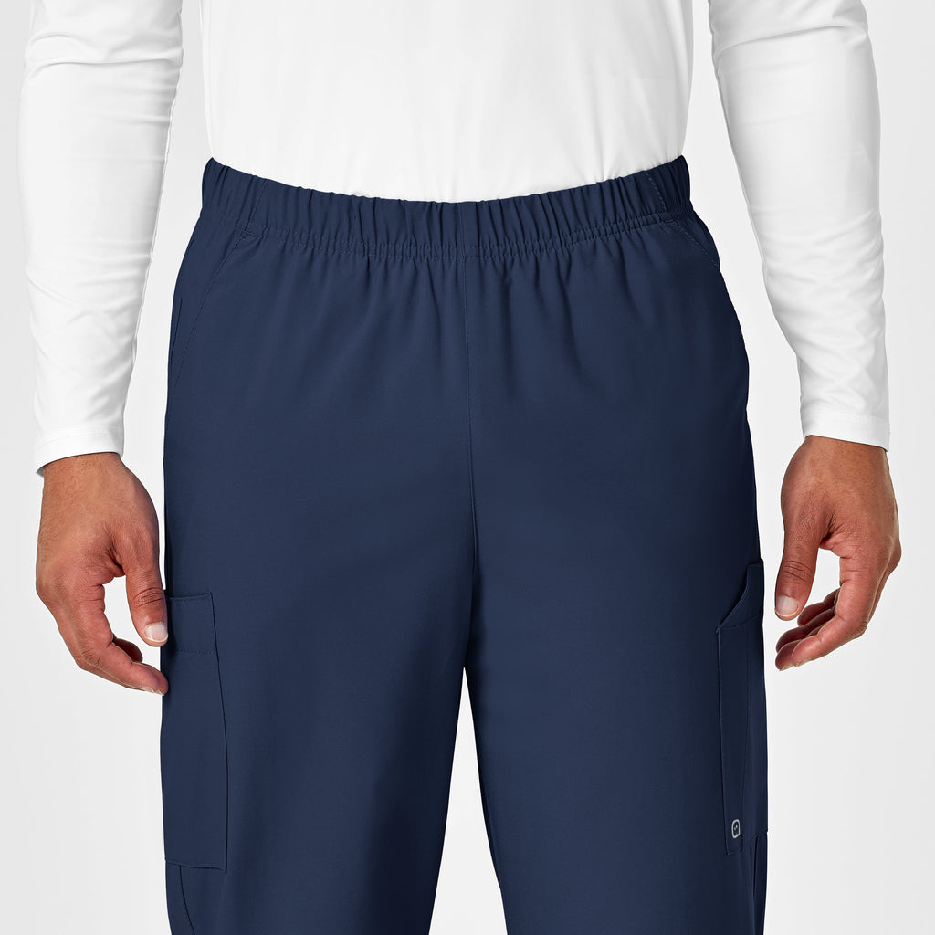 W123 5855 Unisex Multi-Cargo Scrub Pants Navy
