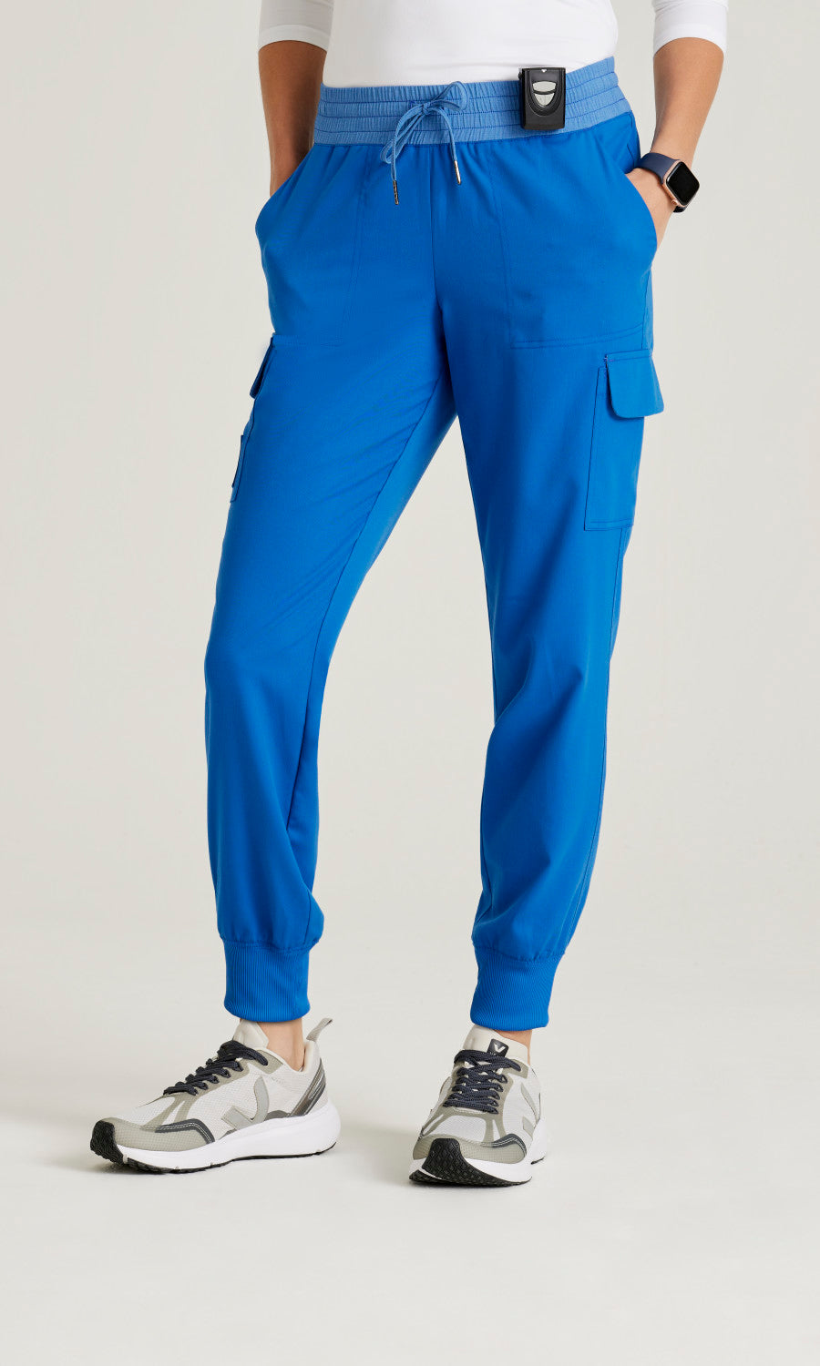 Grey's Anatomy Spandex Stretch GRSP639 Amelia Scrub Pants New Royal