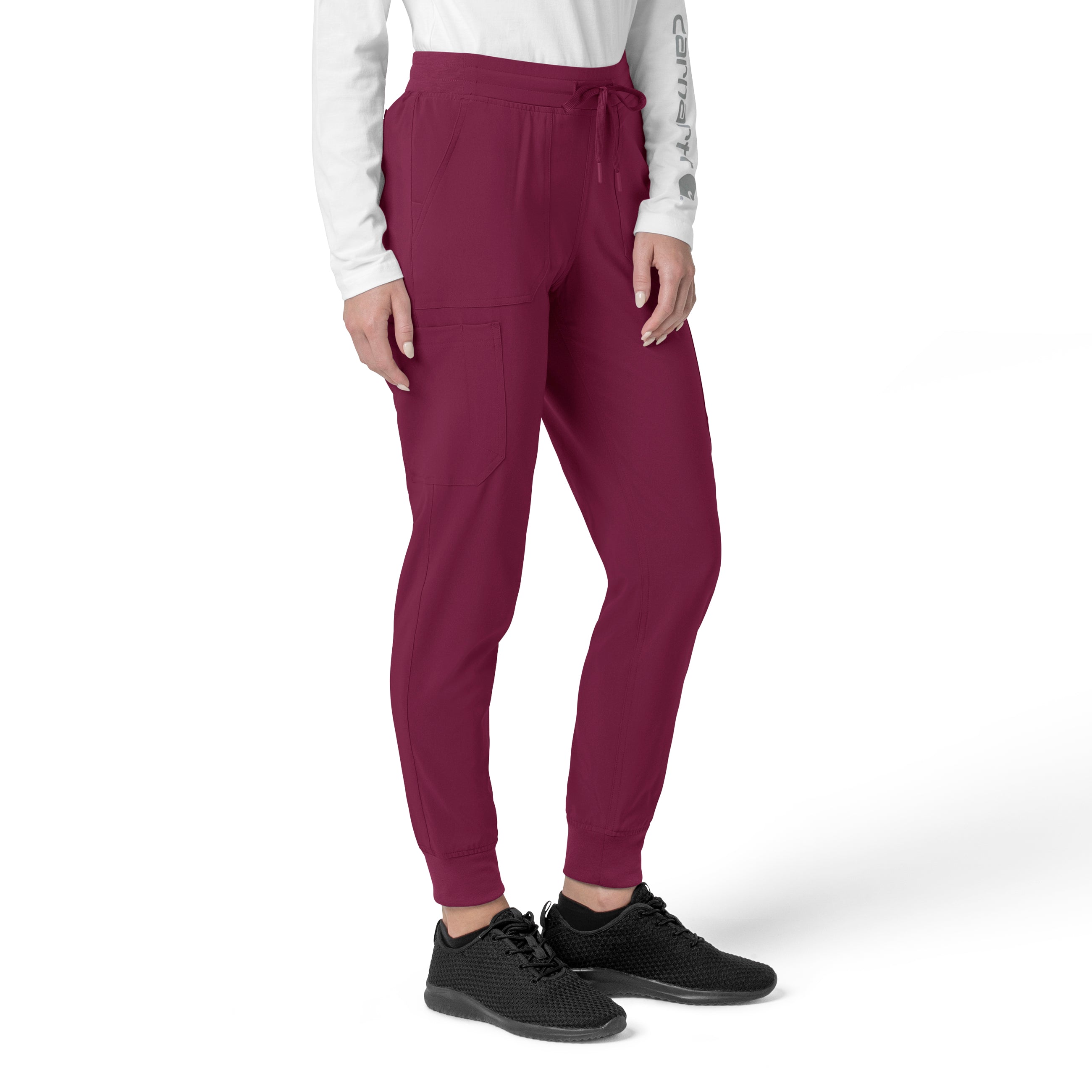 Force Cross-Flex C53110 Cargo Jogger Scrub Pants Wine