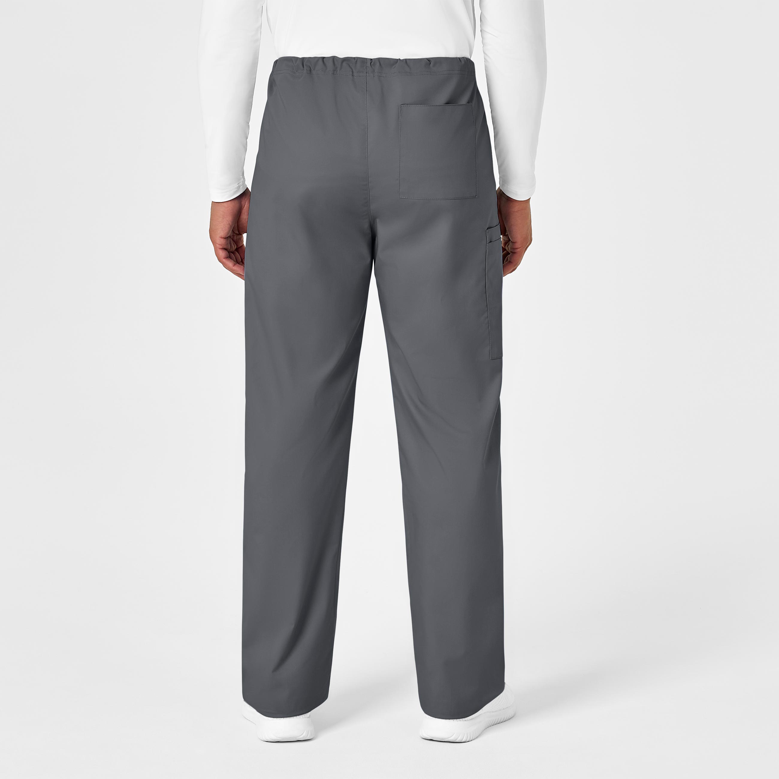 WonderWORK 500 Unisex Drawstring Cargo Scrub Pants Pewter