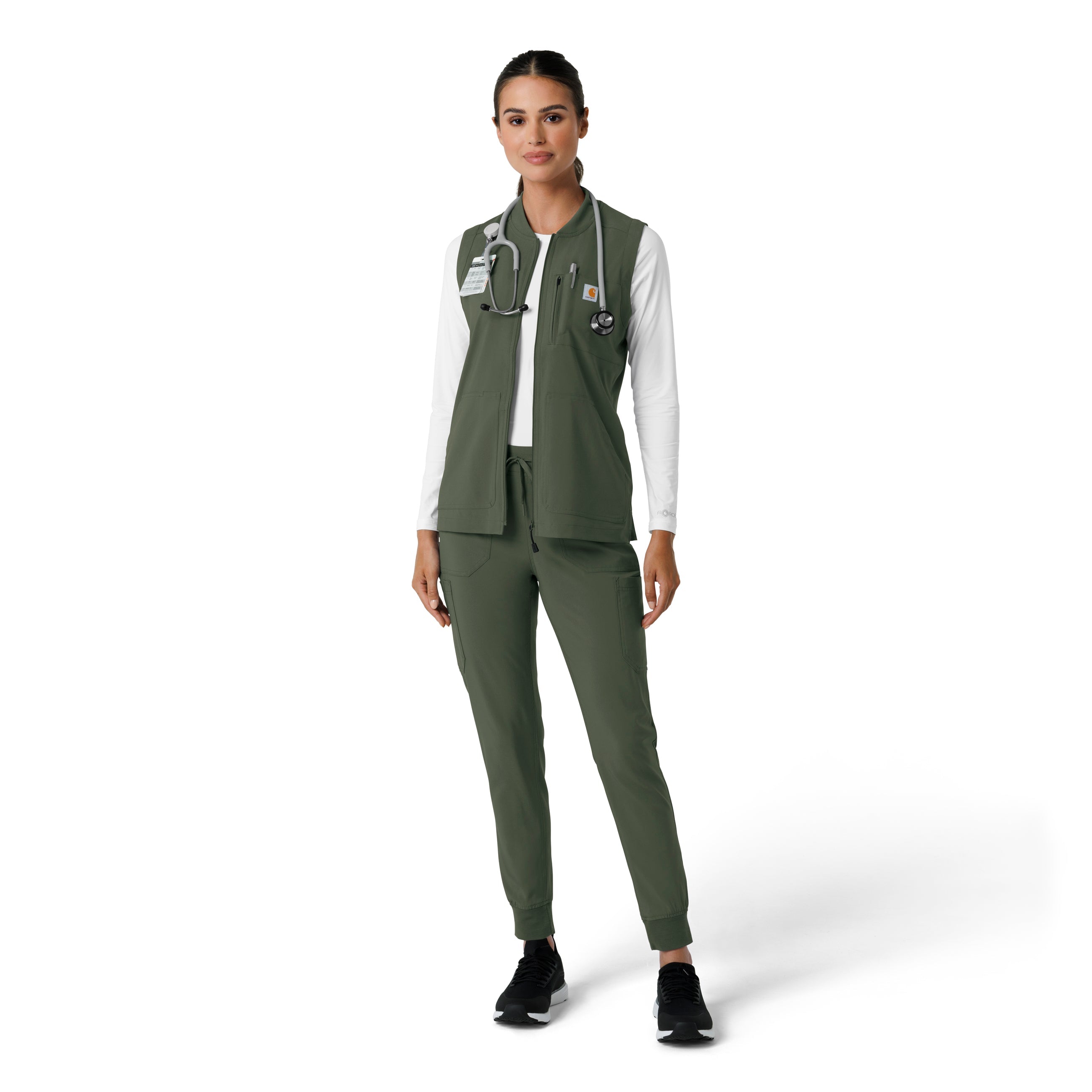 Force Cross-Flex C82510 Women's Lightweight Scrub Vest Olive