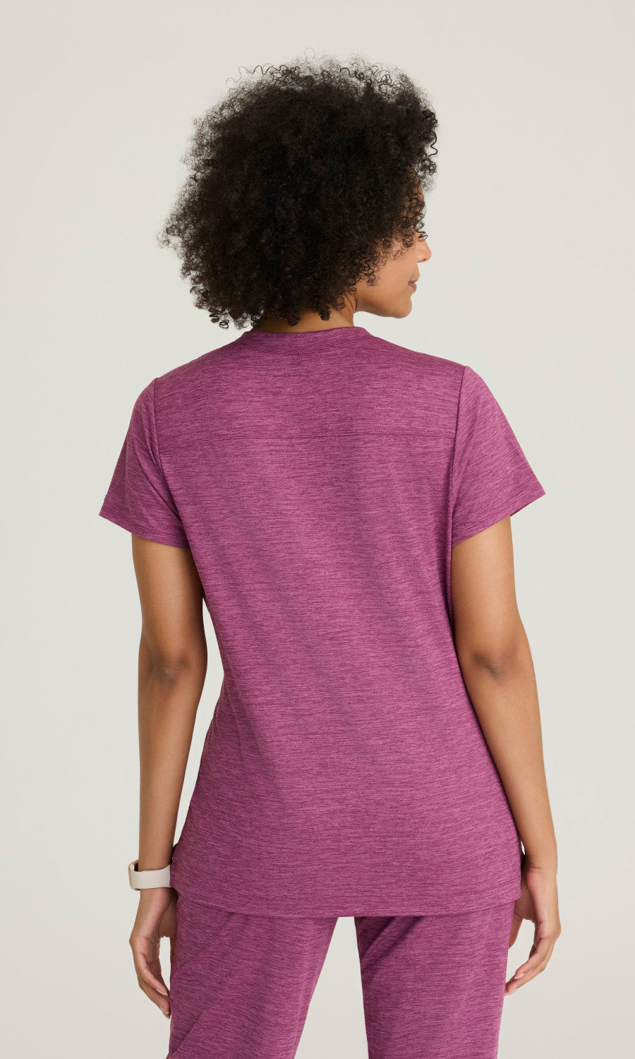 Barco One Performance Knit BOT209H Victory Top (Heathered) Dark Mauve Heather