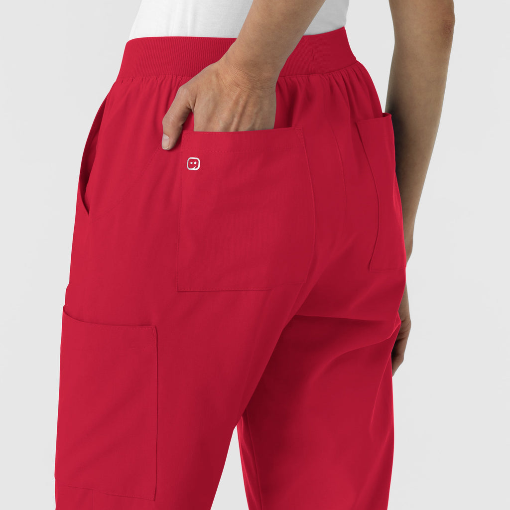 W123 5145 Cargo Utility Scrub Pants Red