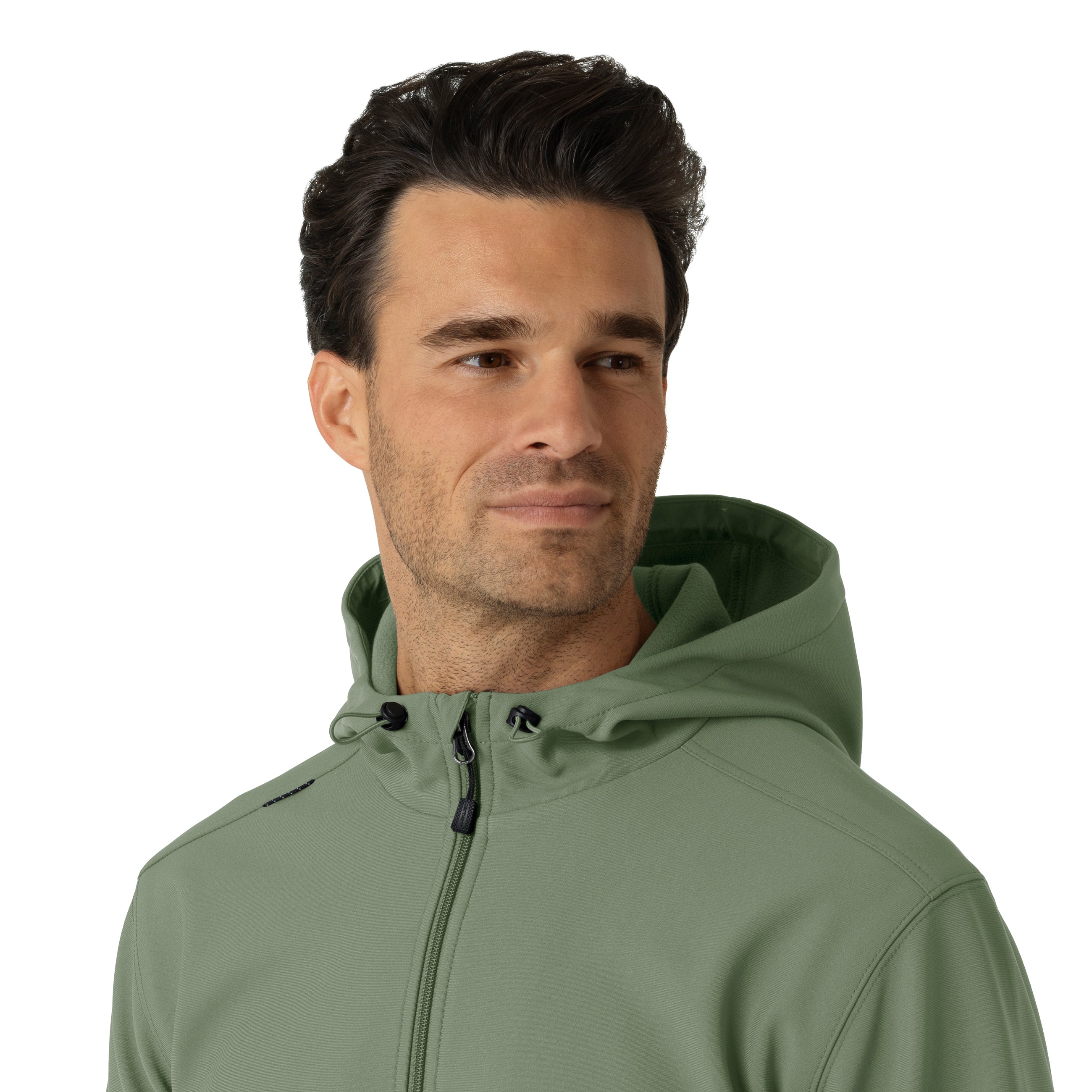 Layers C84023 Men's Bonded Fleece Hoodie Olive